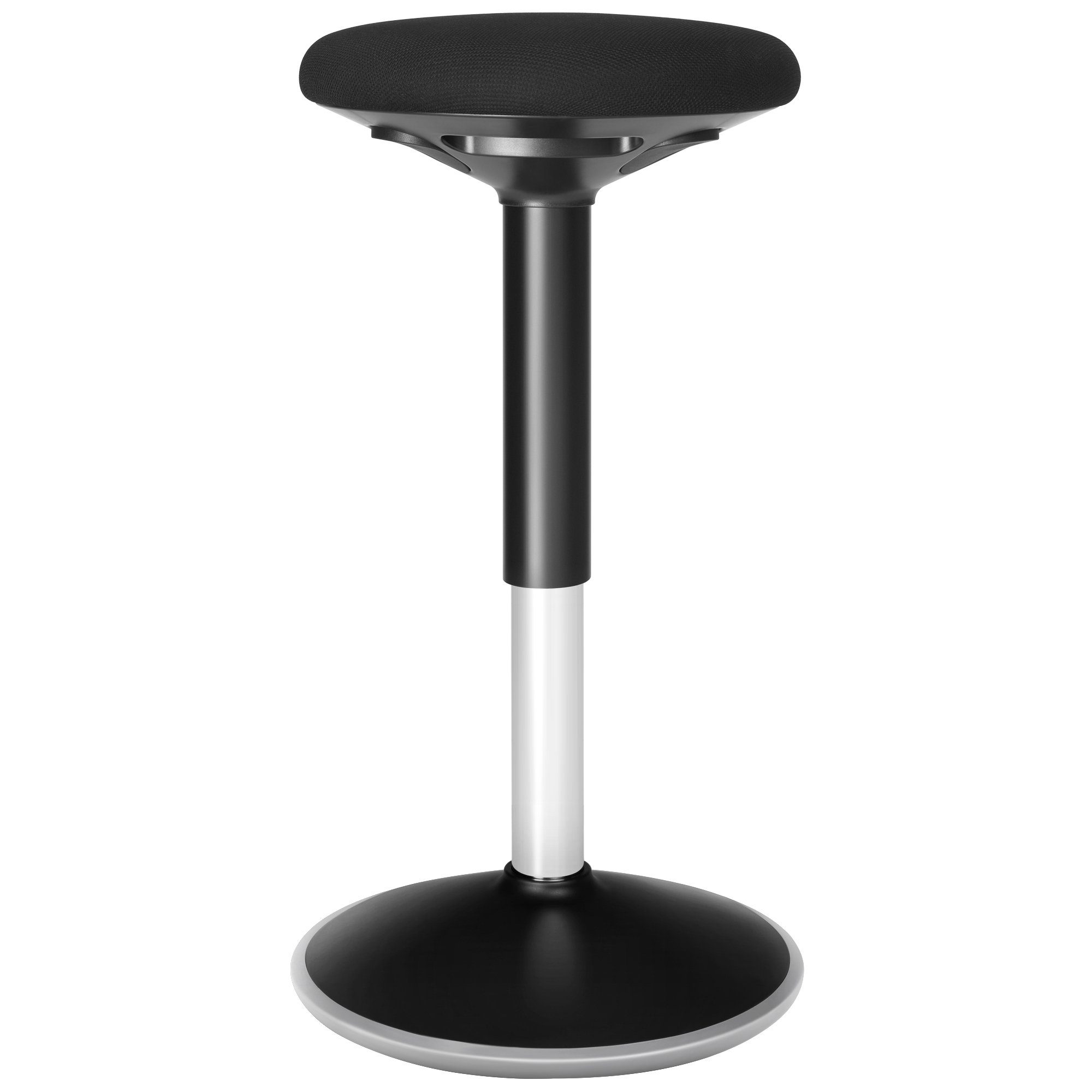 SONGMICS Drehstuhl, ergonomischer Arbeitshocker, 360°, höhenverstellbar