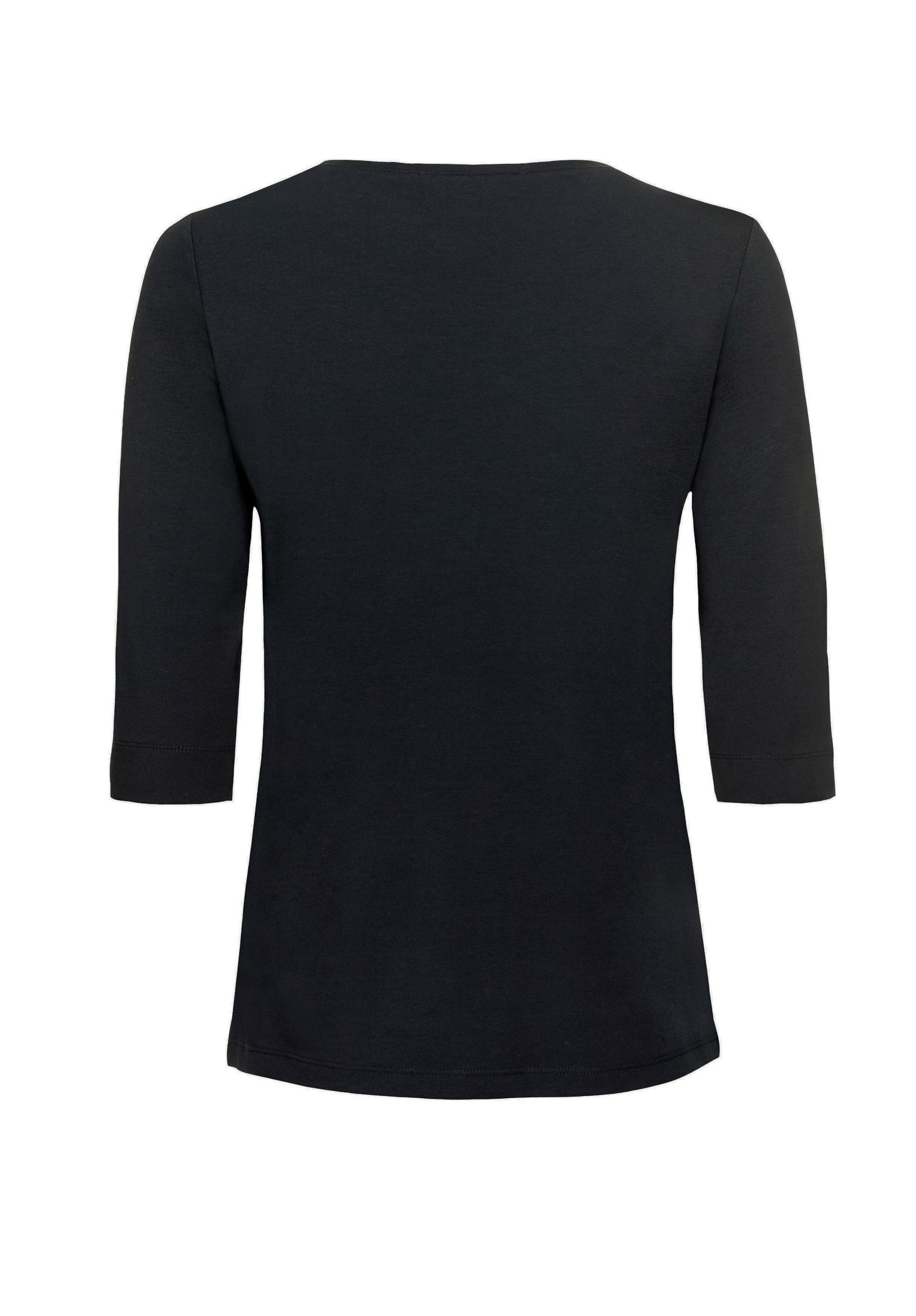 bianca Kurzarmshirt DIELLA im cleanen Look mit verlängertem Halbarm