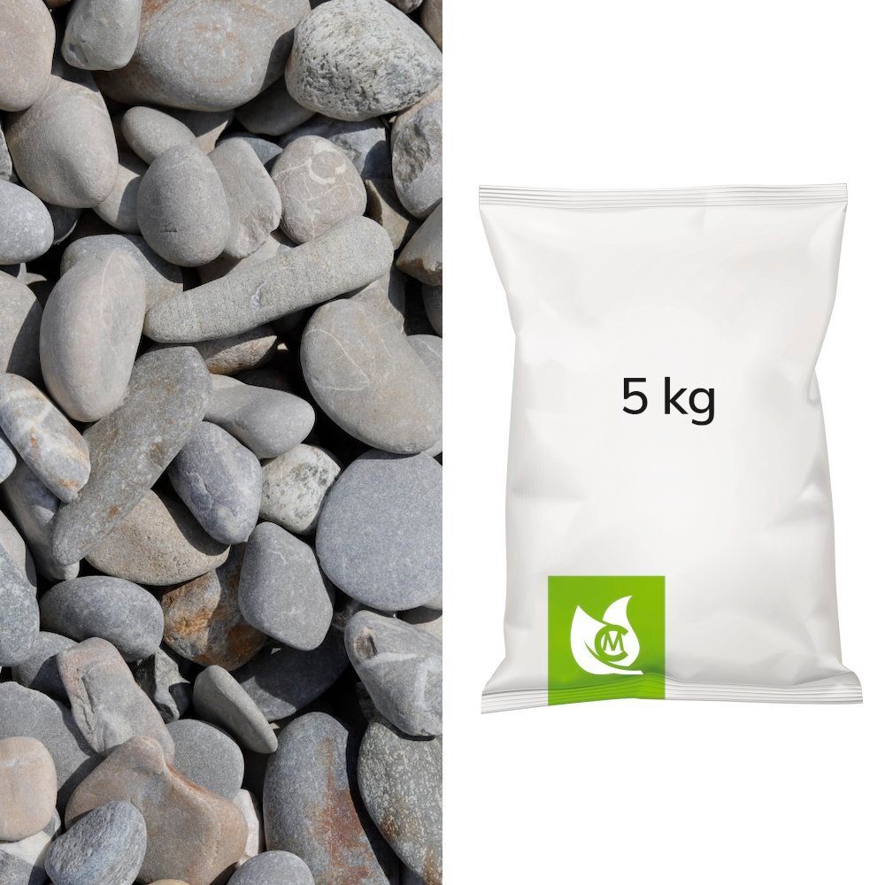 CM-Gartendesign Zierkies Drainagen Kies, (16/32mm, grau), 5kg