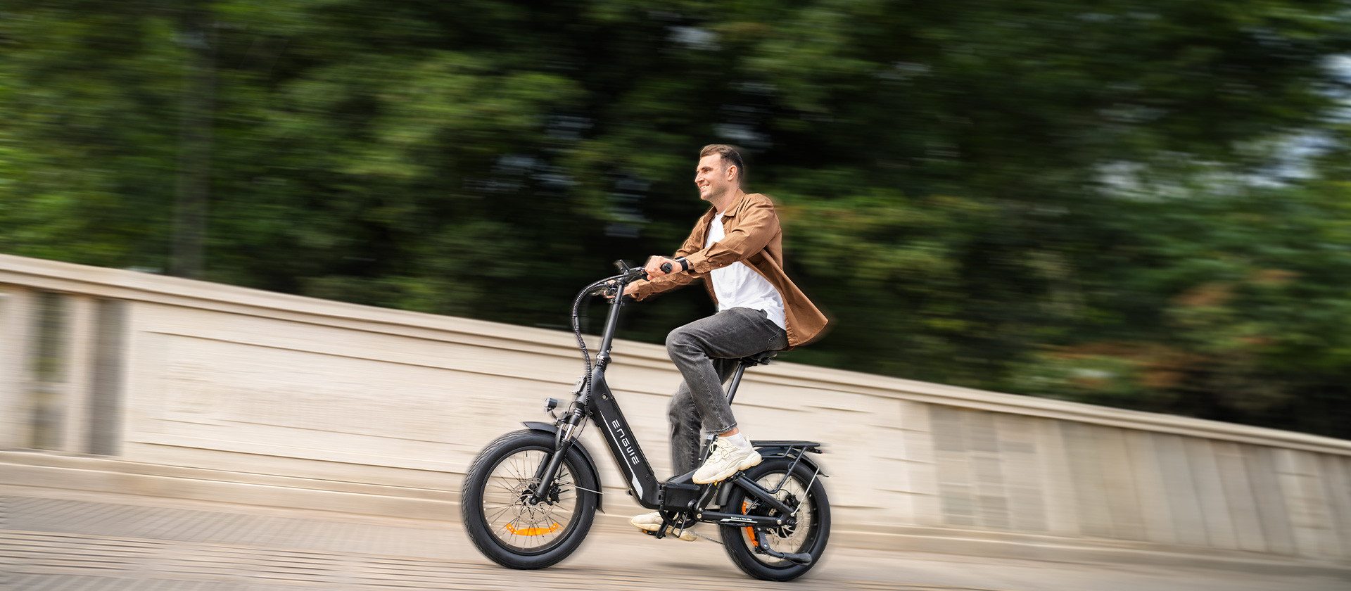 ENGWE E-Bike Cityrad L20 3.0 Boost mit 48V 13.5AH Akku, 20*3.0 Zoll Fat Tire,7-Gang, Heckmotor, 648 Wh