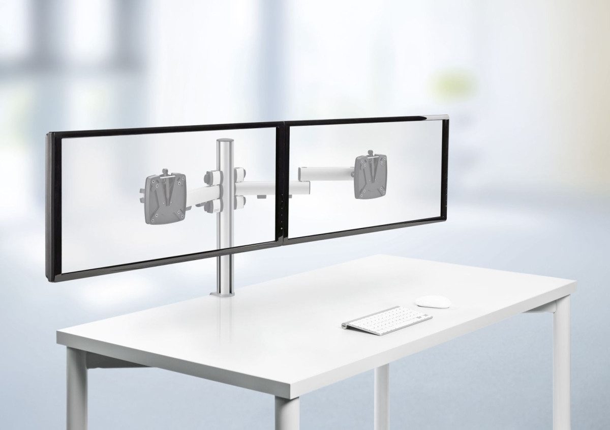 NOVUS Monitor-Halterung Monitorhalter TSS Duo Faltarm 450 silber