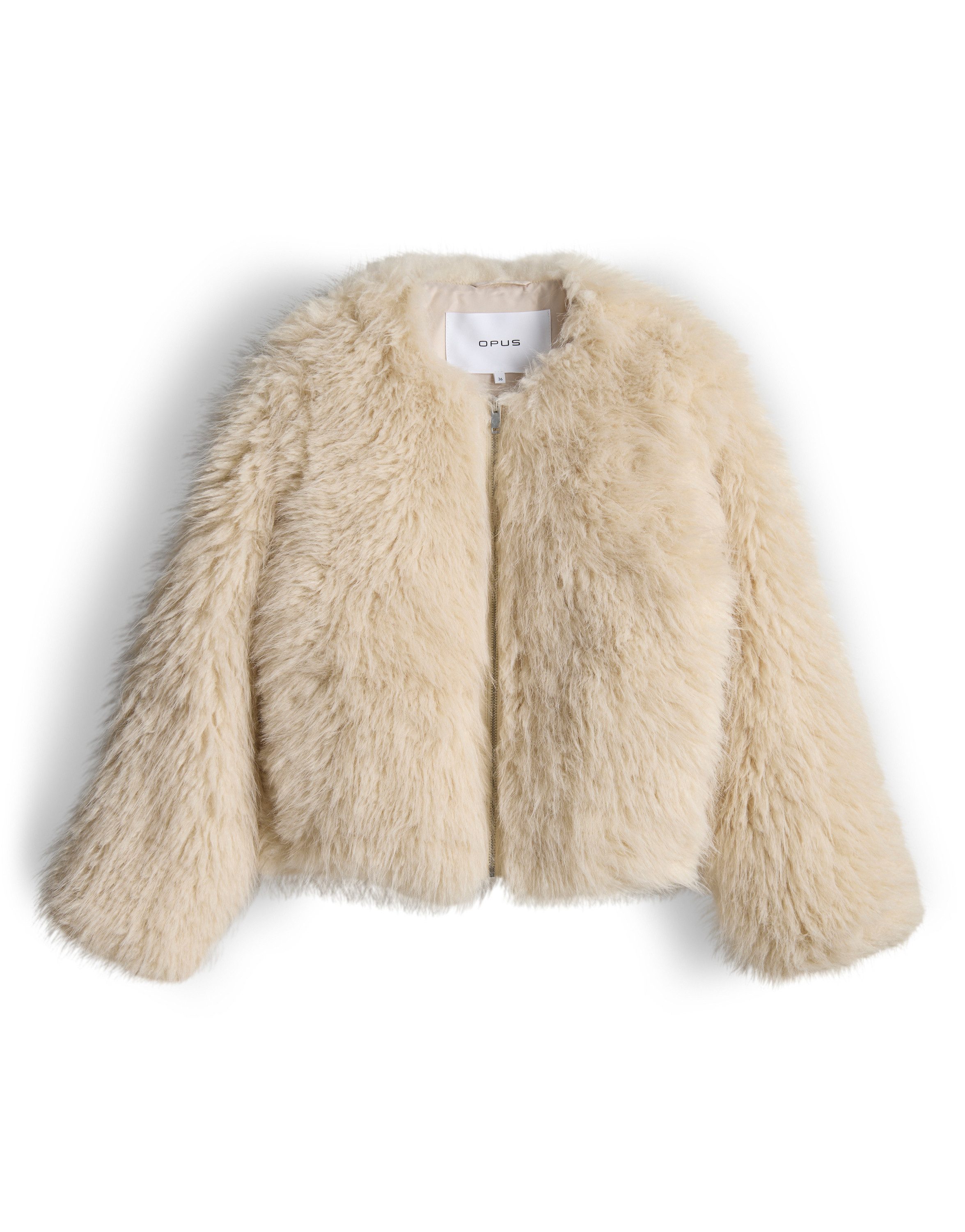 OPUS Kurzjacke HETI Regular voluminöse Kurzjacke in Felloptik günstig online kaufen