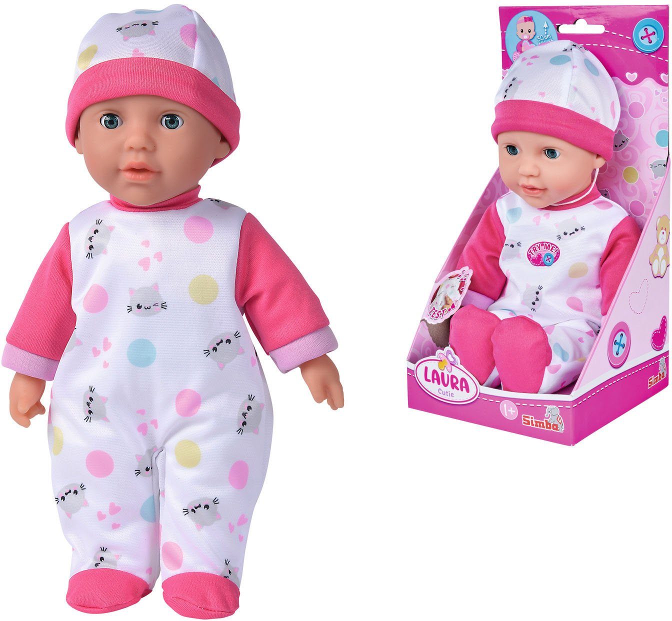 SIMBA Babypuppe Laura Cutie, mit Soundeffekten günstig online kaufen