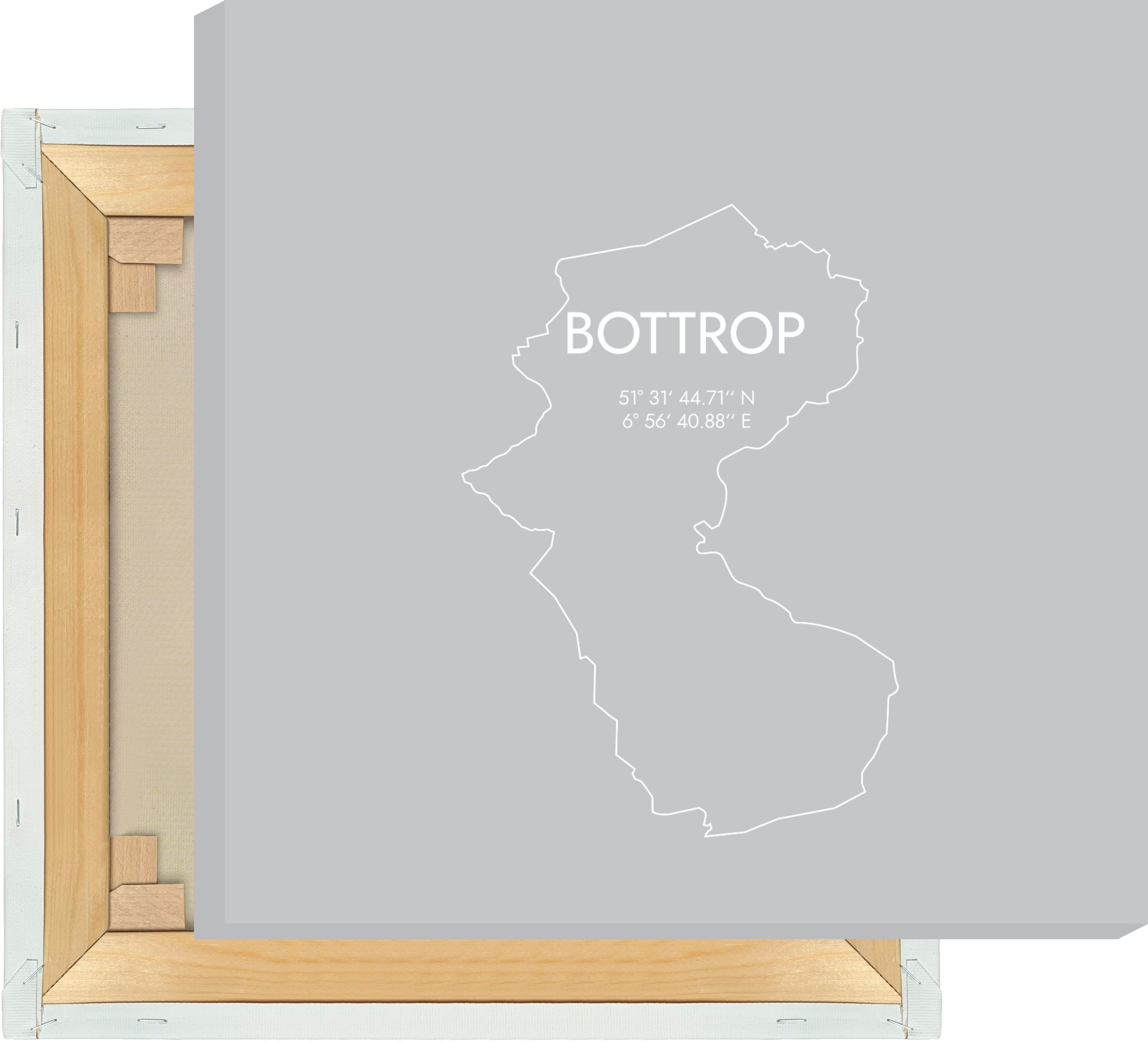 MOTIVISSO Leinwandbild Bottrop Koordinaten #7