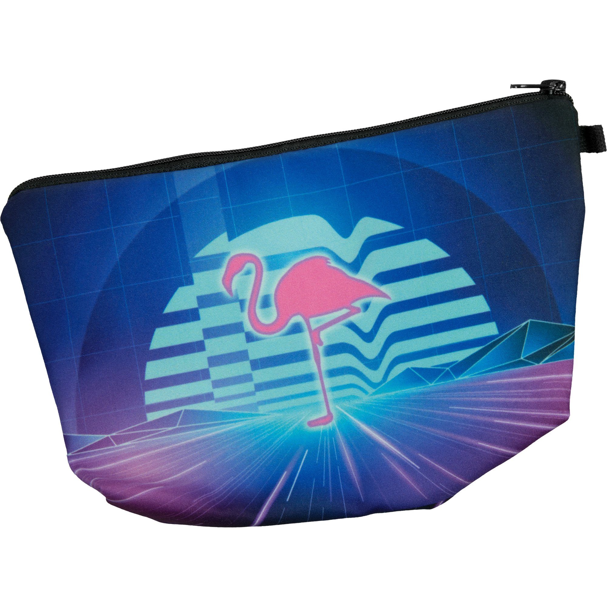 cosey Kosmetiktasche Make-up Tasche, Schminktasche und Kulturbeutel – Flamingo Design (Einzelprodukt, 1 Stück)