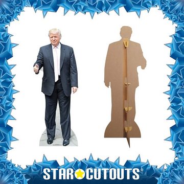 empireposter Dekofigur Donald Trump - Pink Tie Pappaufsteller - ca 71x188 cm