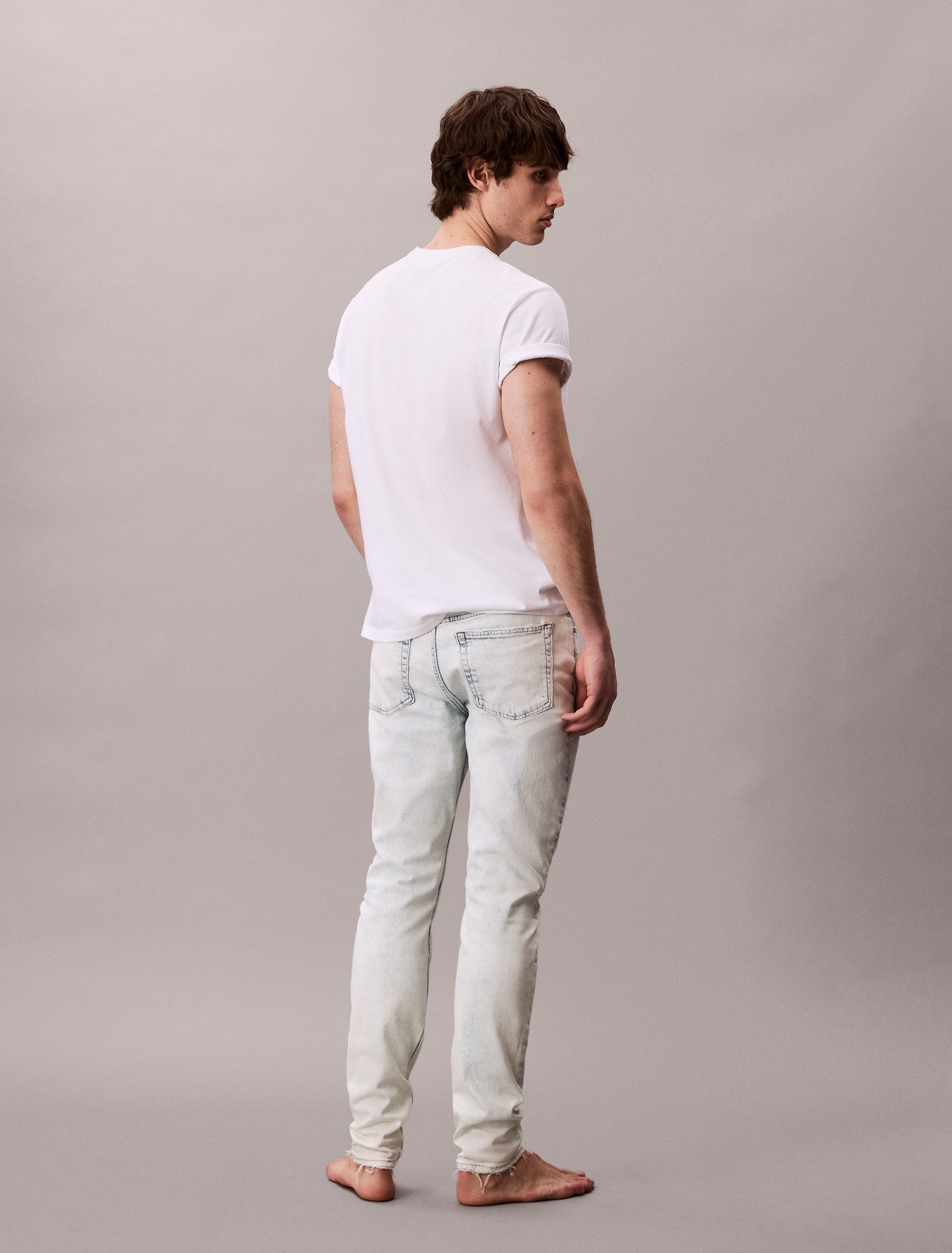 Calvin Klein Jeans Slim-fit-Jeans SLM TPR Mit Gürtelschlaufen günstig online kaufen