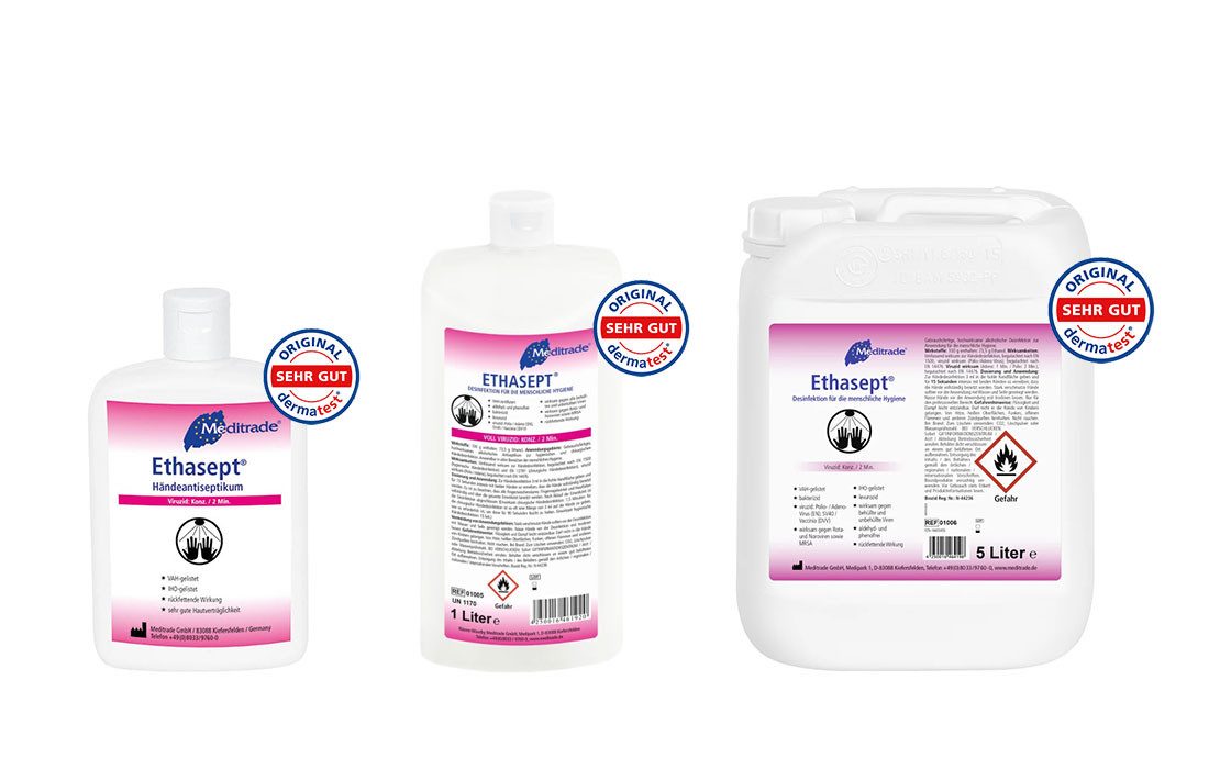 MediTrade Ethasept Desinfektionsmittel 5 Liter für Hand Hände Hand-Desinfektionsmittel (1-St)