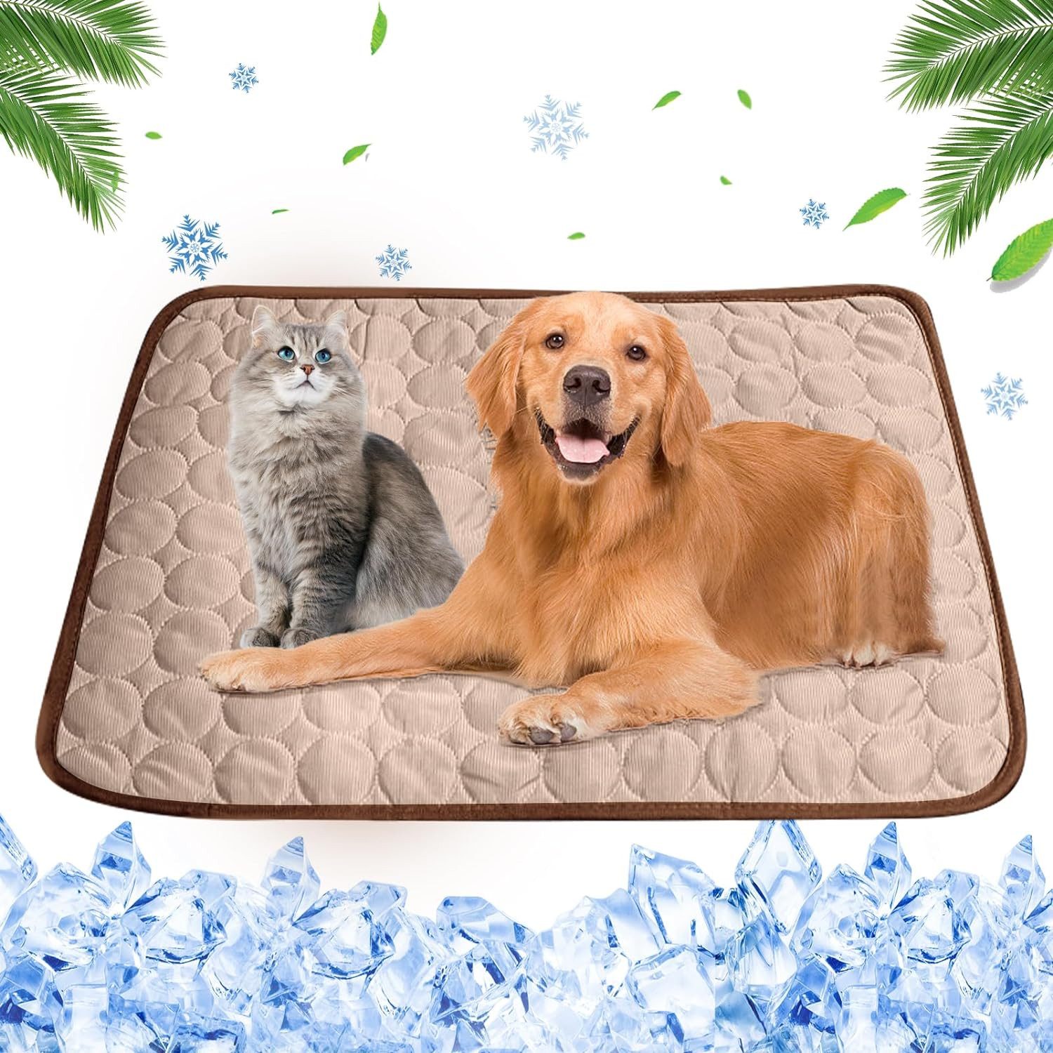 Ledander Hundematte Kühlmatte für Katzen und Hunde, für Drinnen, Draußen und Auto