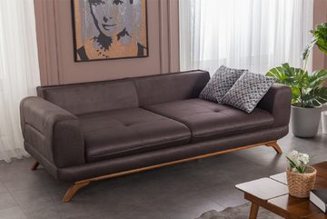 JVmoebel Wohnzimmer-Set Luxus Wohnzimmer Set Sofa mit Sessel Modernen Design Sofagarnitur 3tlg, (3-St., 2x Sofas 3 Sitzer + Sessel), Made in Europa