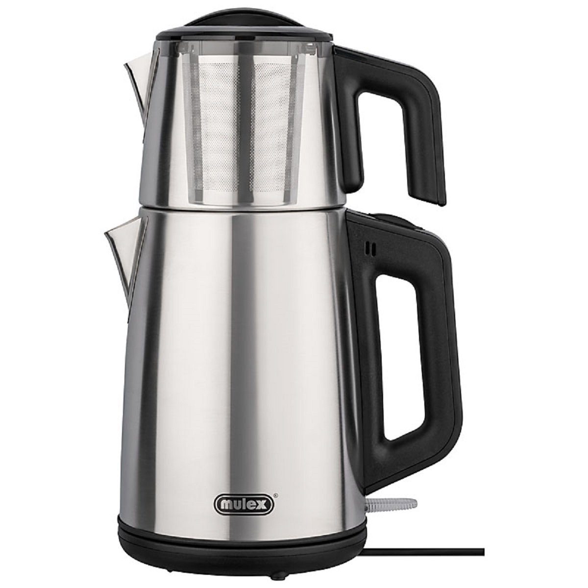 Mulex Wasserkocher 1650W 2L Tee Express mit Glaskanne Wasserkocher Teemaschine, 2 l