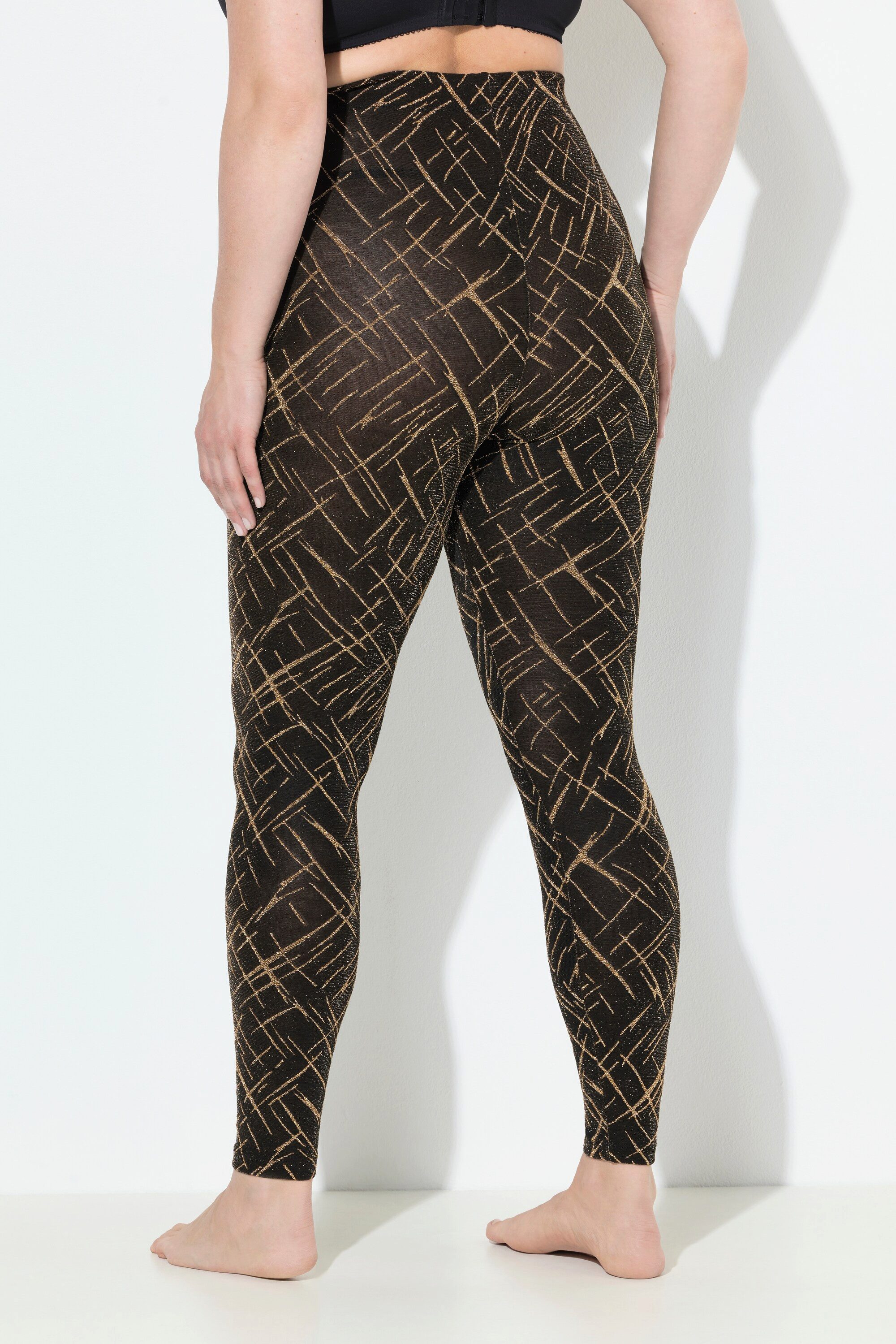 Ulla Popken Feinstrumpfhose Strumpf-Leggings gemustert Glitter – Bild 3 von 3