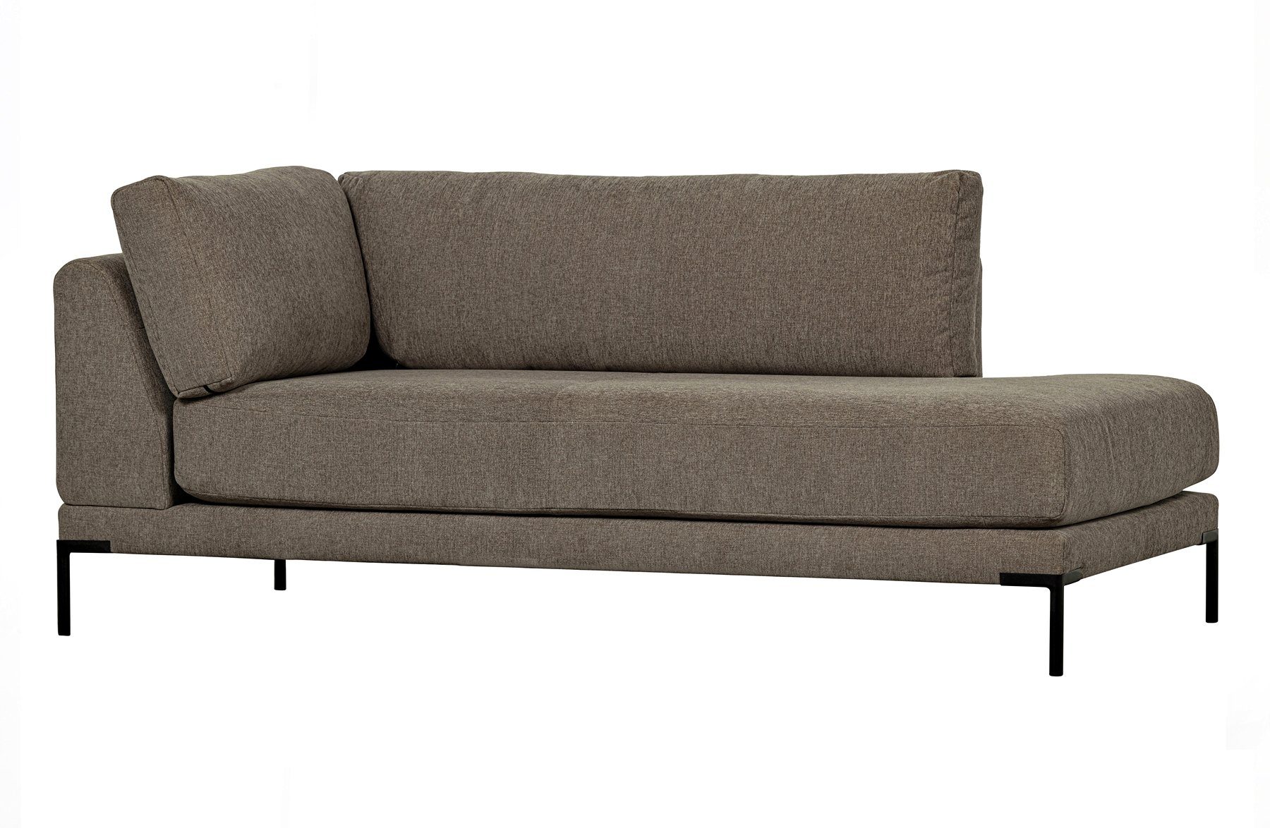 vtwonen Sofaelement Longchair Couple Rechts - Stoff Taupe, freistellbar