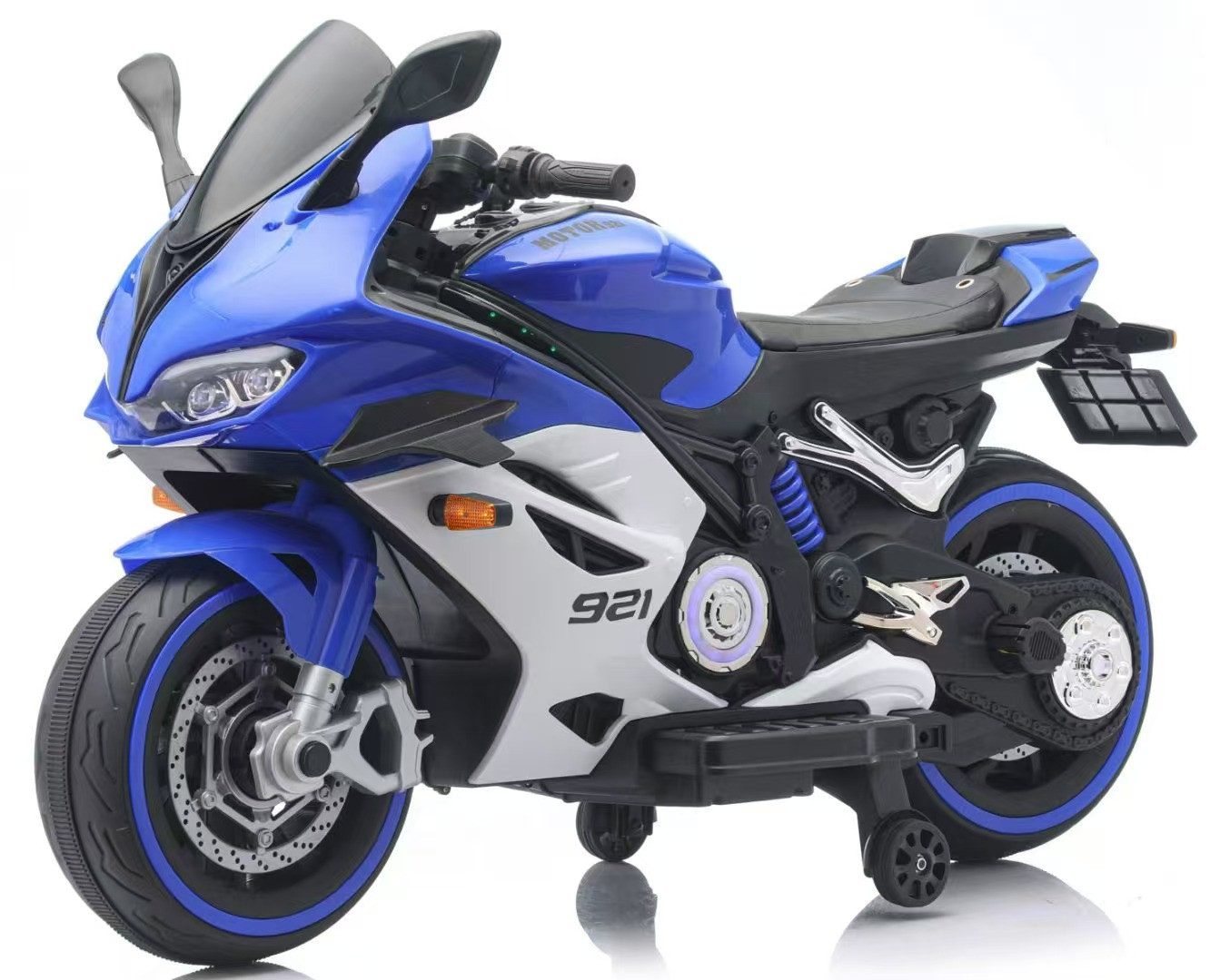 BoGi Elektro-Kindermotorrad Elektro-Kindermotorrad BJFT921 12V 2x55W USB/Bluetooth 130x55x87 cm, Fahrspaß für Kinder mit Stil – das BJFT921 Kindermotorrad