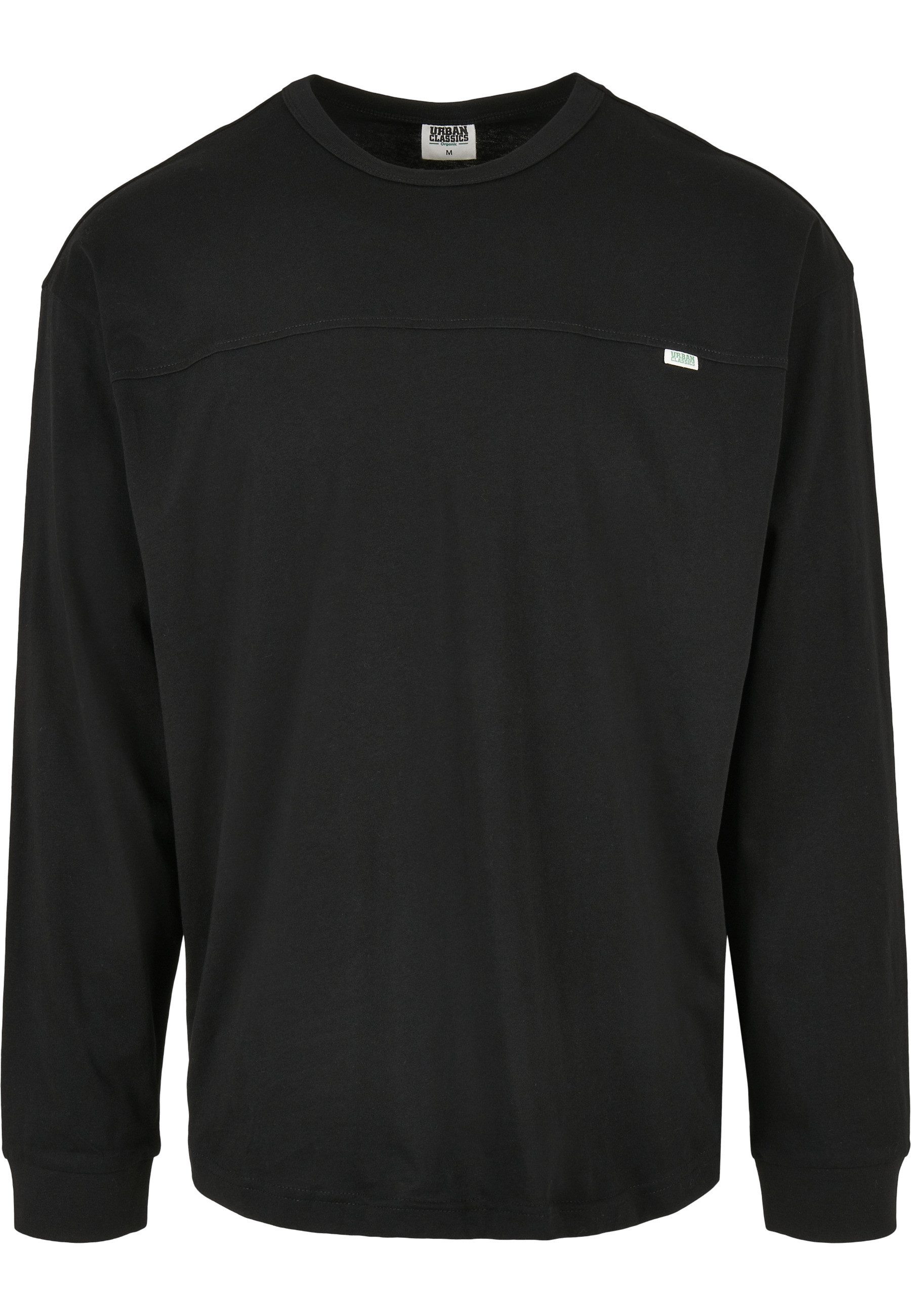 URBAN CLASSICS Langarmshirt Urban Classics Herren Organic Cotton Short Curved Oversized LS (1-tlg)