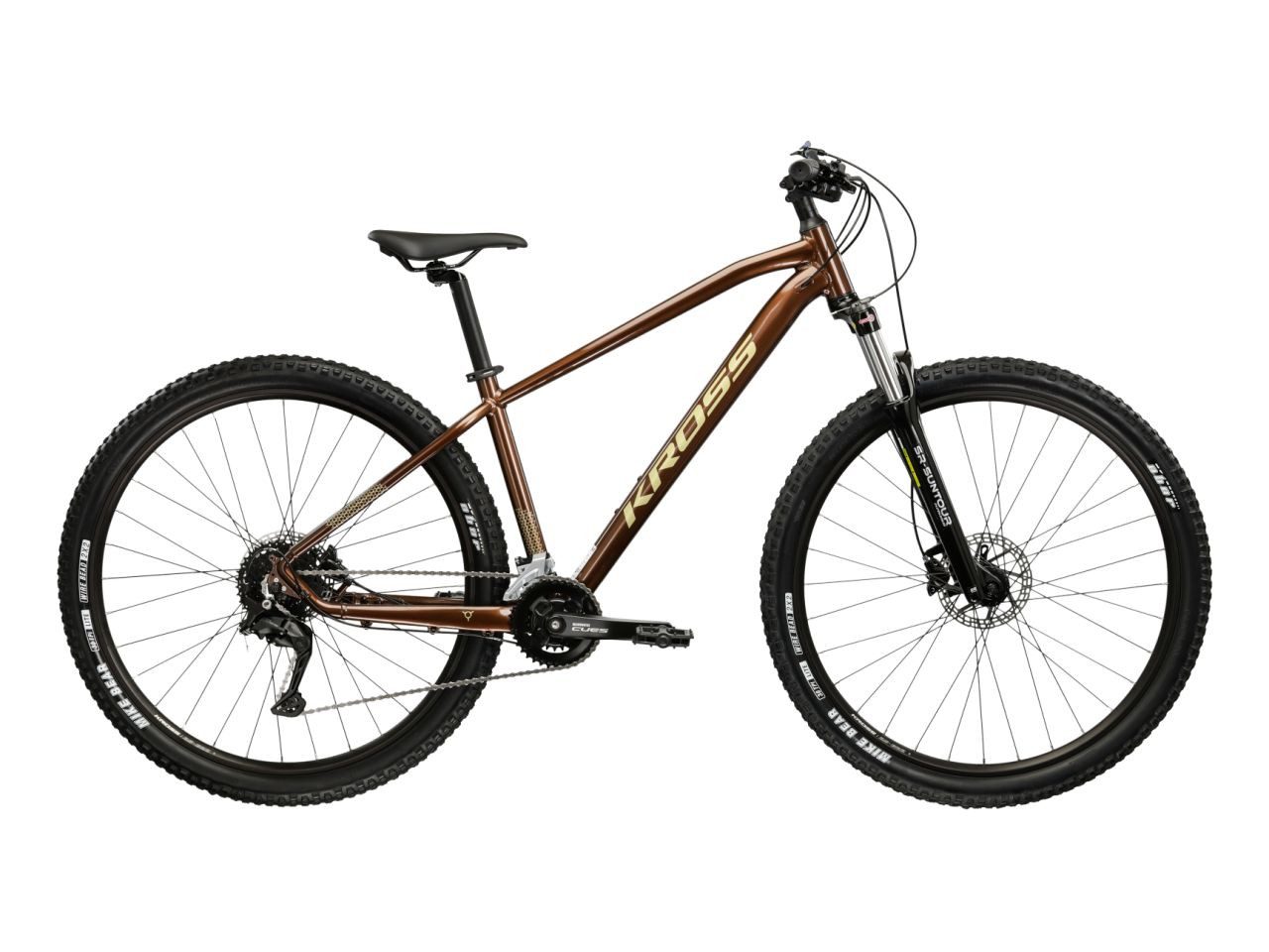 Kross Mountainbike Hardtail 29" Hexagon 5.0 braun 18 Gänge, 18 Gang Shimano CUES U3020 Schaltwerk, Kettenschaltung, KROSS Mountainbike Hardtail 29" Hexagon 5.0 braun 18 Gänge