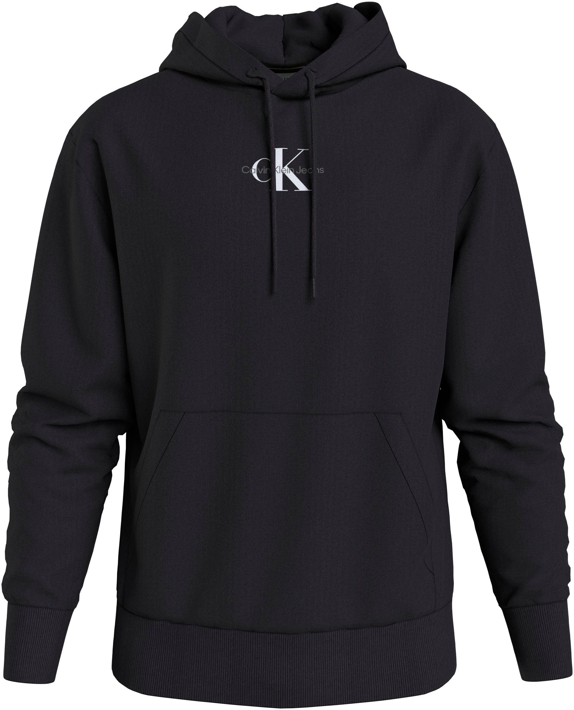 Calvin Kapuzensweatshirt Logoschriftzug Jeans mit MONOLOGO Klein HOODIE