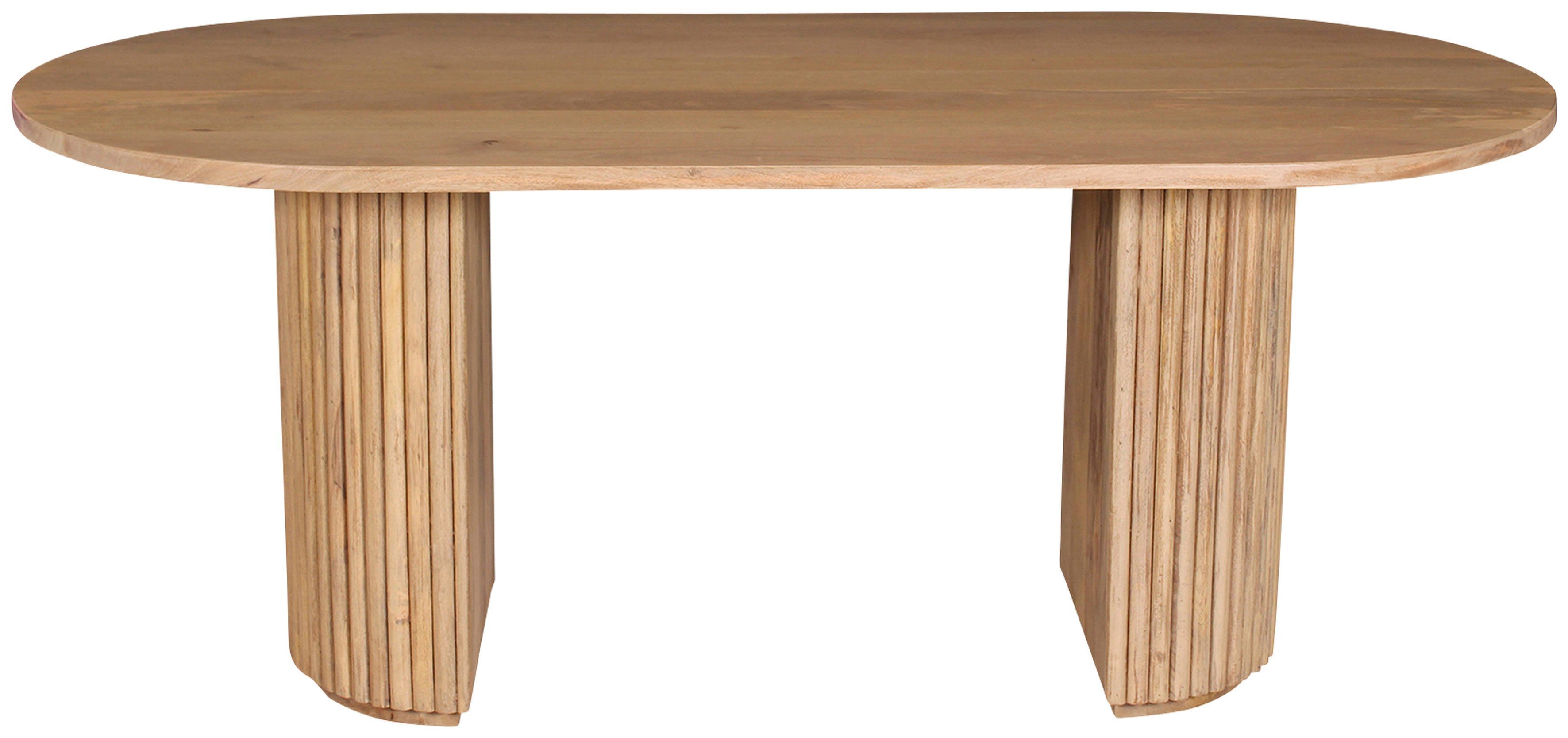 TOM TAILOR HOME Esstisch Ripped, mit Tischbeinen im extravaganten Ribbed-Look