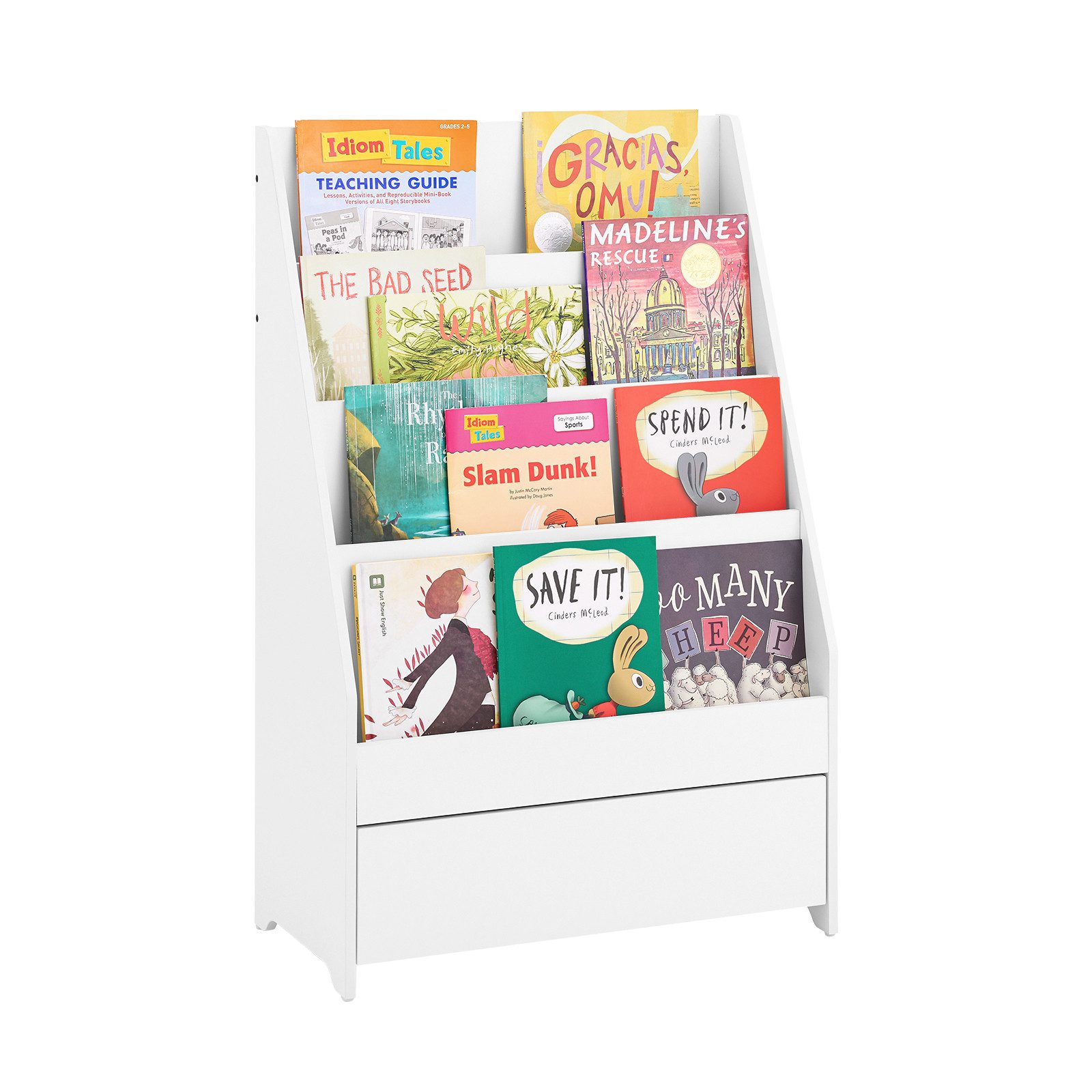 SoBuy Kinderregal KMB112, Bücherregal mit 4 günstig online kaufen