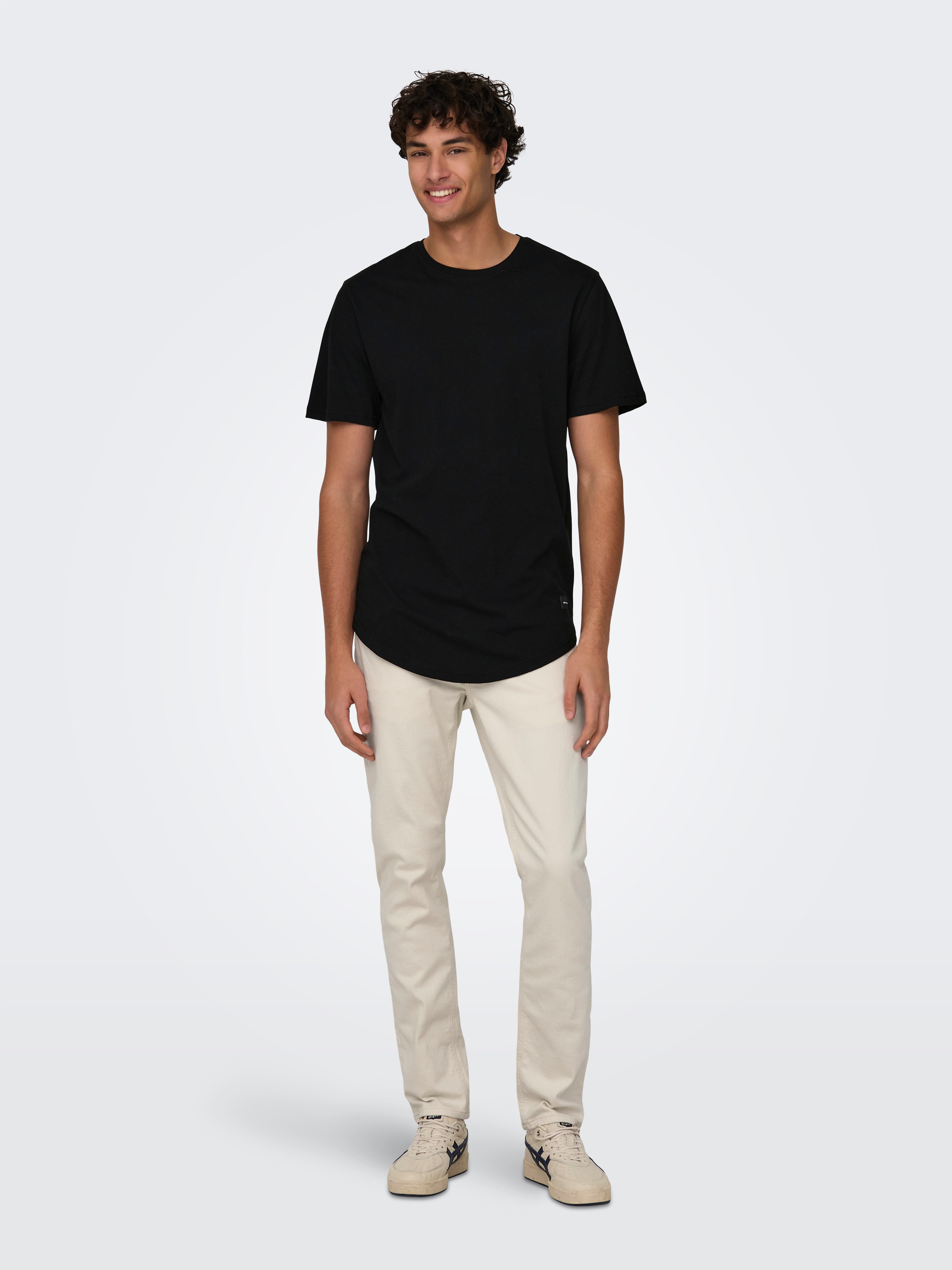 ONLY & SONS Rundhalsshirt ONSMATT LONGY SS TEE NOOS