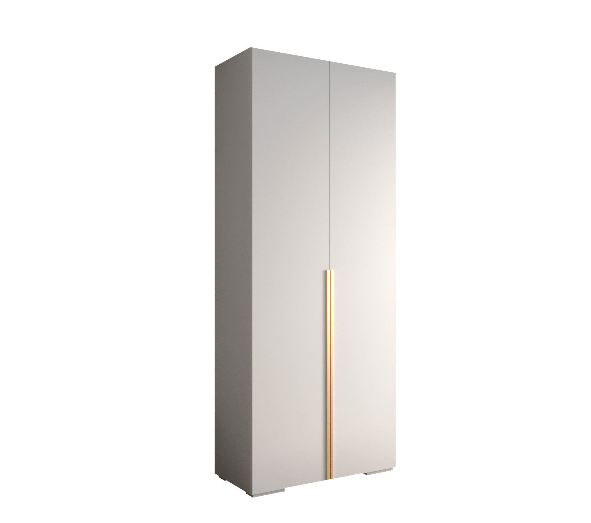 MOEBLO Schrankmodule IVONA 1 (goldene Griffe, elegante Garderobe, glamouröser Stil, Schrank Garderobe Schiebtüren Schlafzimmer, Modularer Kleiderschrank)