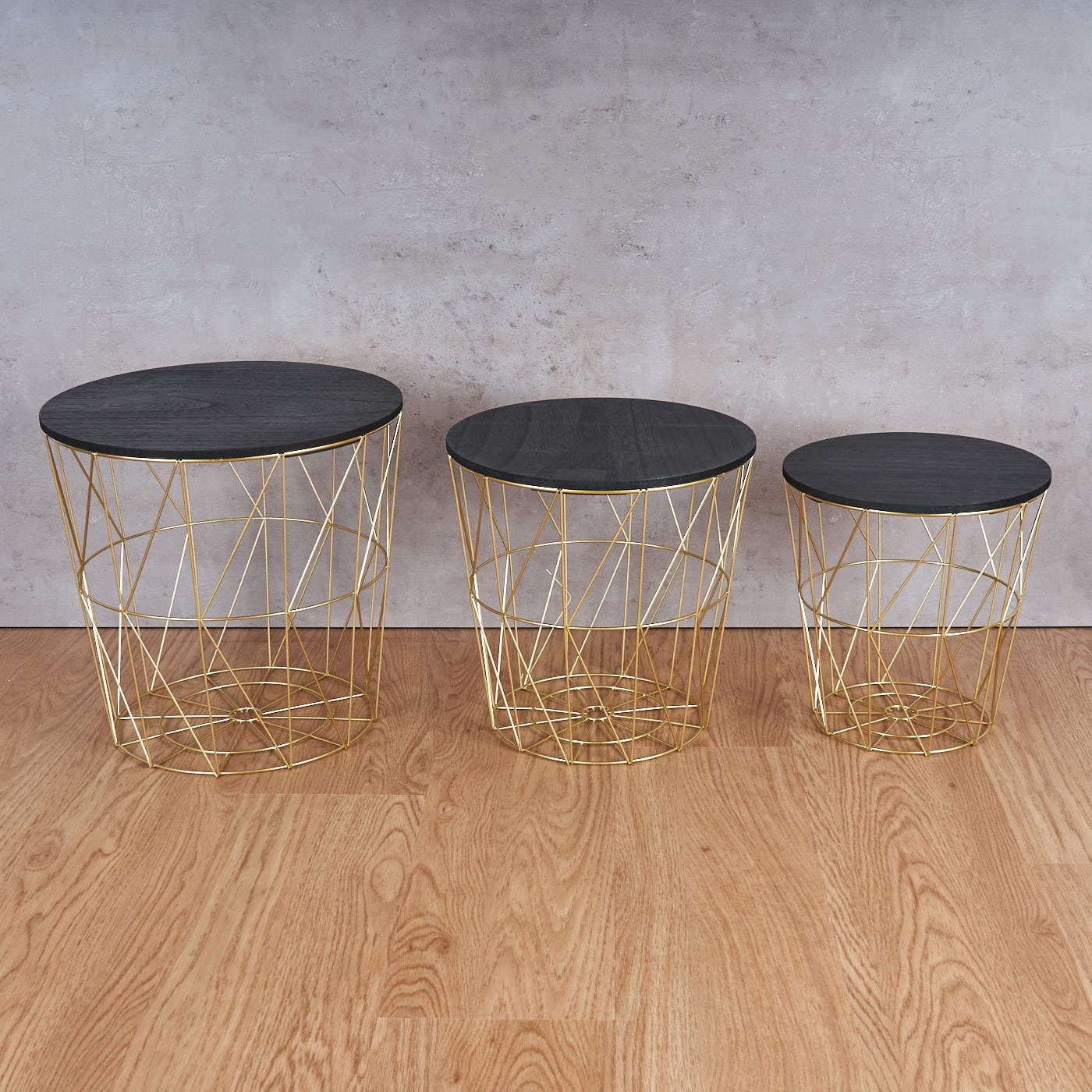 Levandeo® Couchtisch, 3er Set Beistelltisch Metall günstig online kaufen
