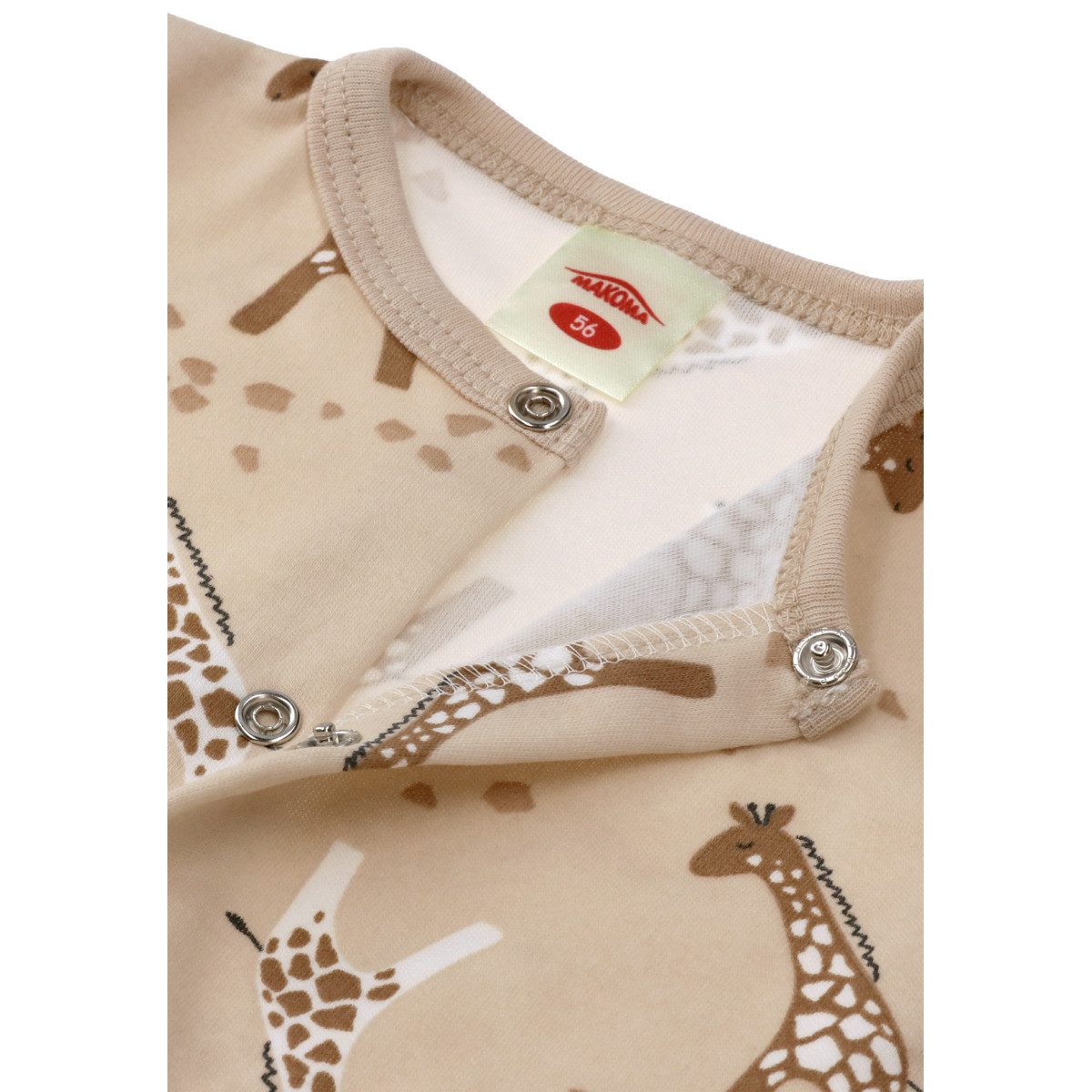 Makoma Strampler Giraffe Unisex Kinder Einteiler, Overall, Babyanzug, Babyoverall, Babyanzug