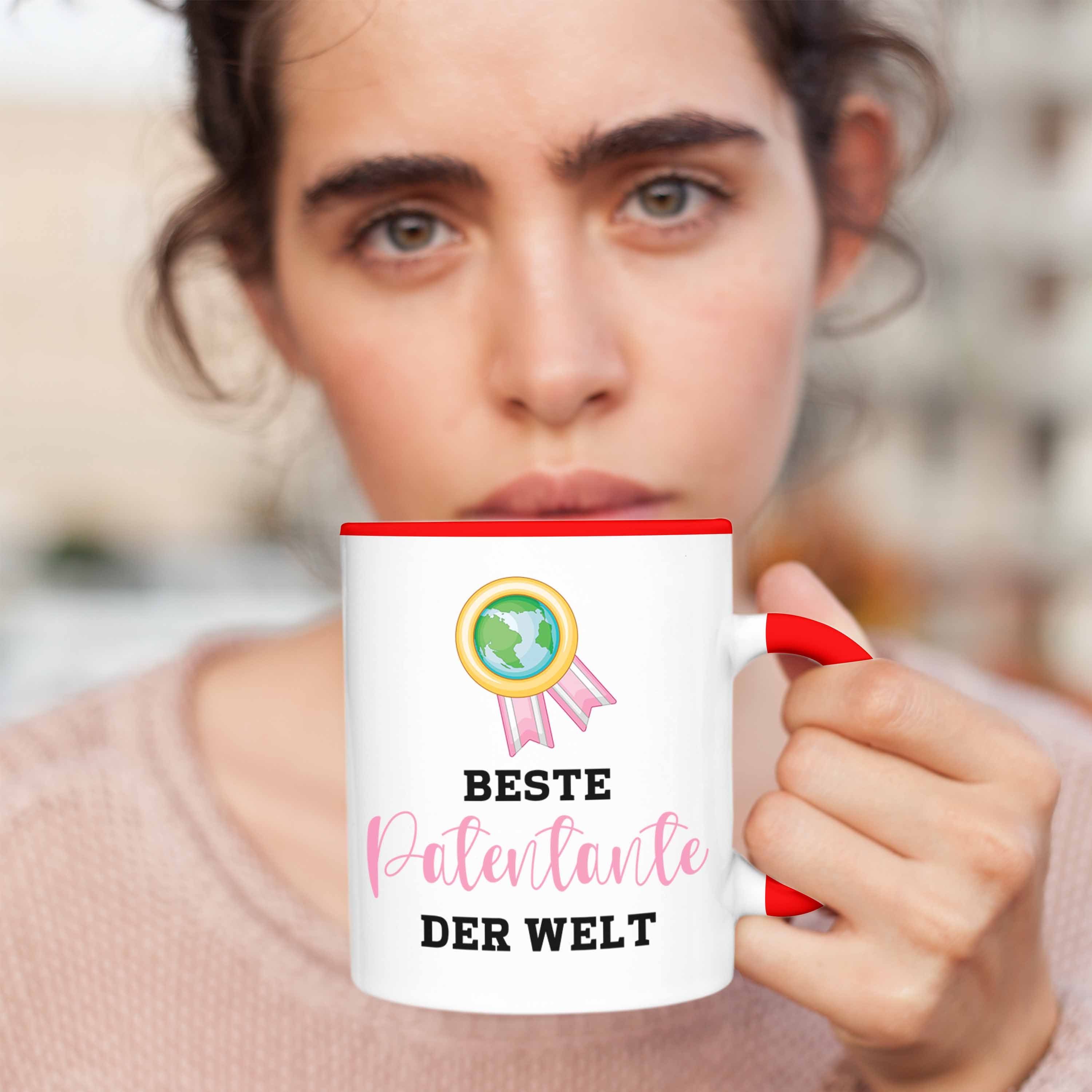 Rot Patentante Geschenk Tasse Bin Tasse Trendation LieblingsPatentante Beste - Hier Ich Geburtstag Weihnachten von Lustig Nichte Welt Trendation Geschenkideen Der