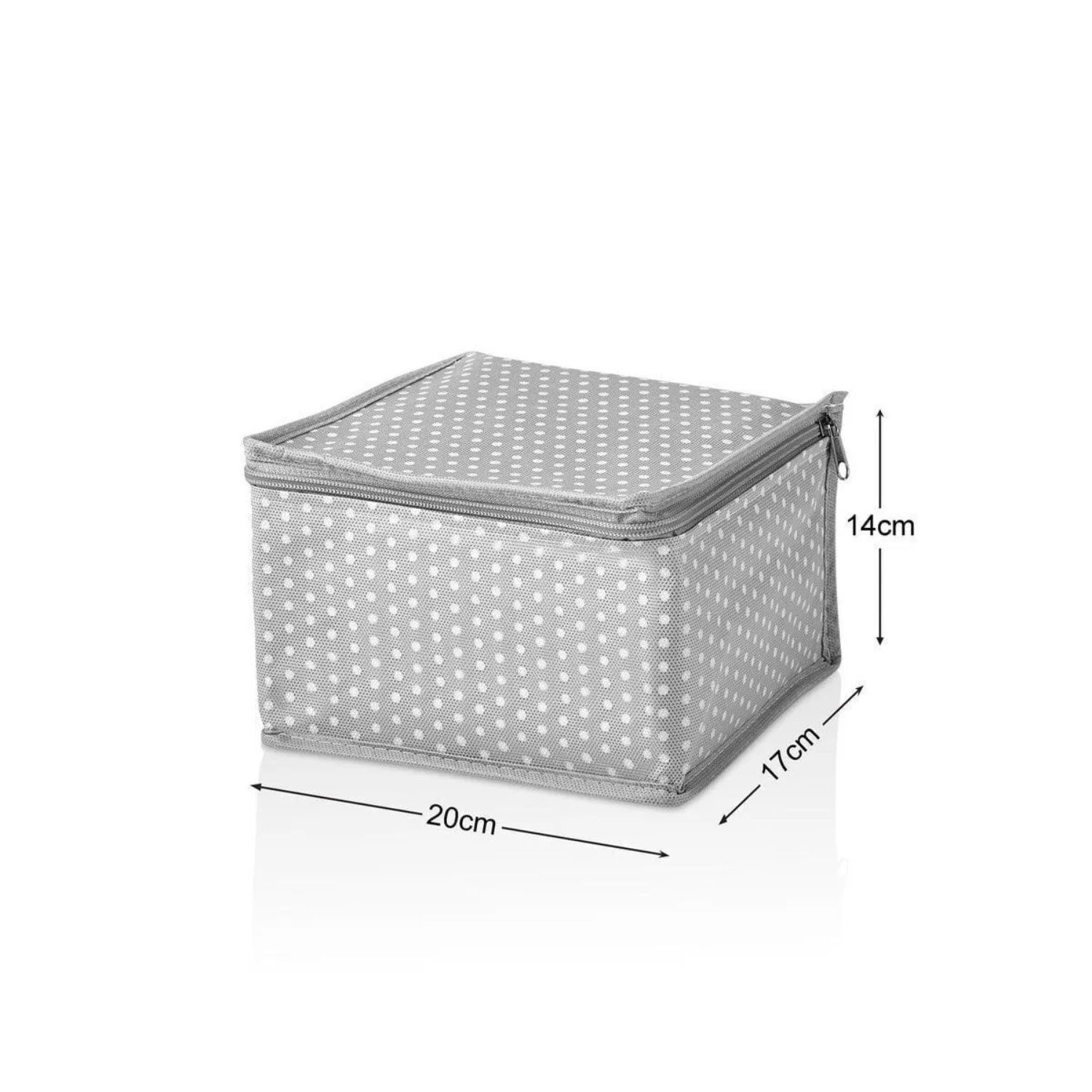 Jungengel Taschenorganizer Koffer Organizer Set 6-teilig Reise Taschenbeutel Grau Punkte (Reise-Organizer-Set / Koffer-Innenorganizer-Set, 6-tlg., 6-teiliges Ko – Bild 5 von 5