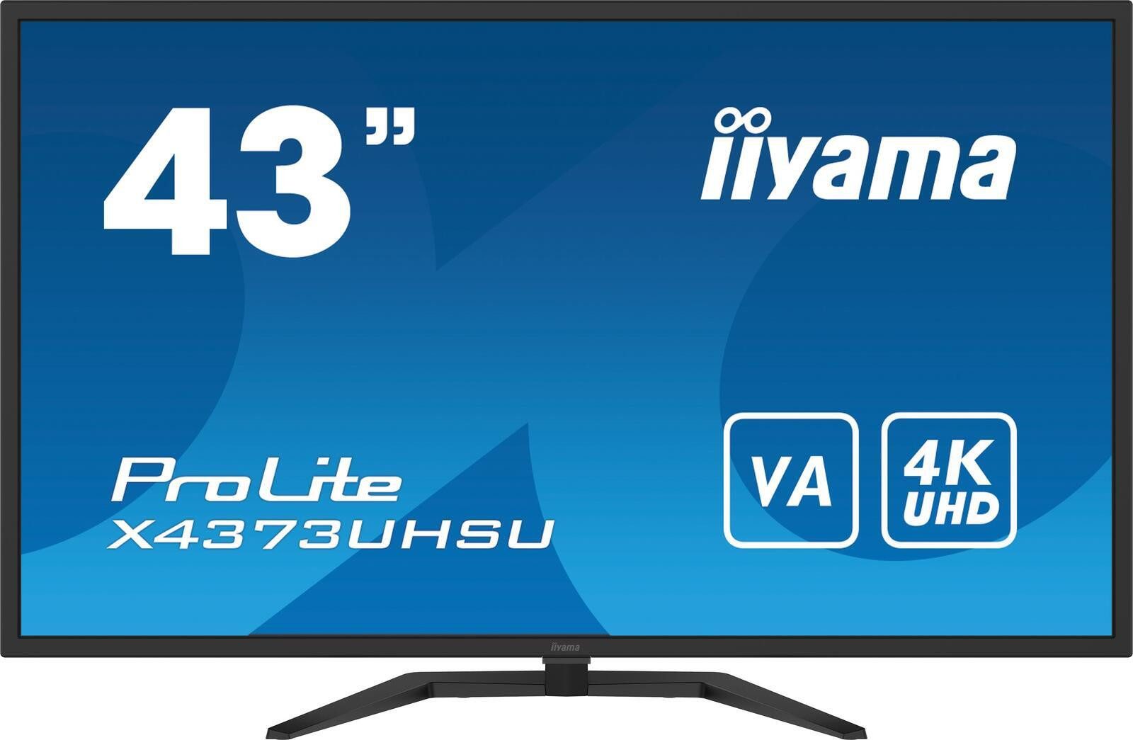 Iiyama Iiyama ProLite X4373UHSU-B1 TFT-Monitor (3840 x 2160, 3 ms Reaktionszeit, 60 Hz, VA Panel)
