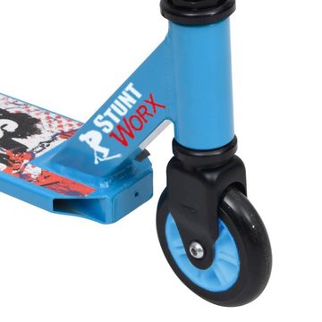 Scooter vidaXL Stunt Scooter mit Aluminium-Lenker Blau