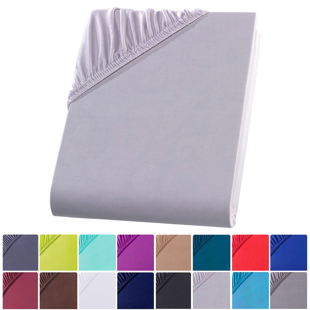 Visaggio Spannbettlaken Mikrofaser Spannbetttuch Bettlaken 90x200 140x200 1 günstig online kaufen