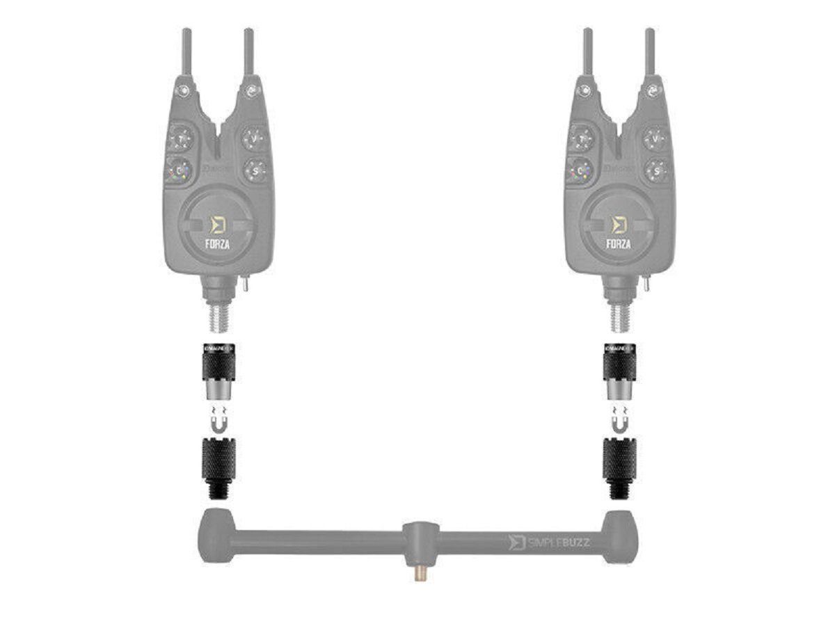 Bissanzeiger, Bissanzeiger elektronischer mit Delphin.sk Magnet Release (Spar-Set), Schnellkupplung Quick Set MagneKLIK Adapter 2er