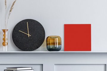 OneMillionCanvasses® Leinwandbild Rot - Muster - Design, (1 St), Leinwand Bilder für Wohnzimmer Schlafzimmer