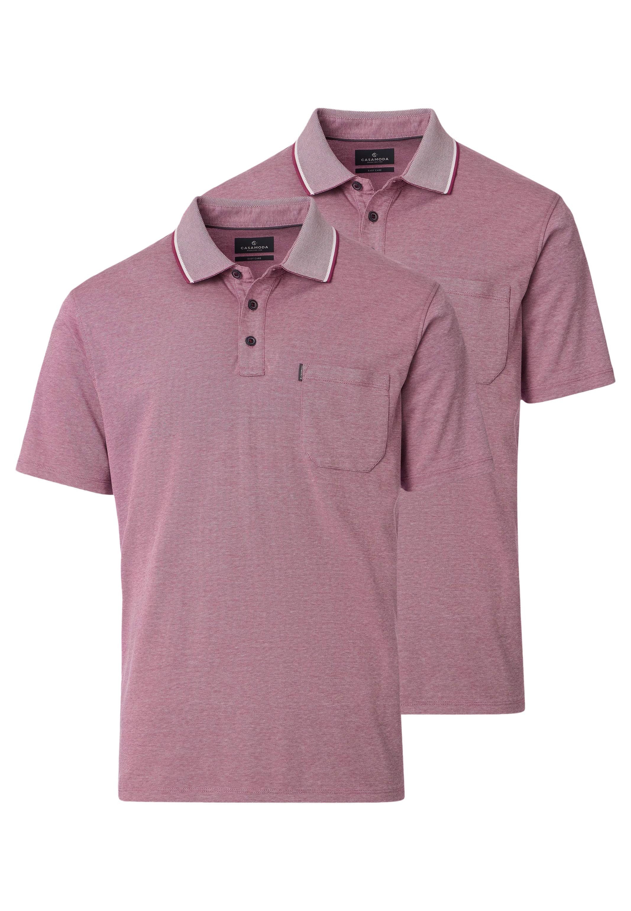 CASAMODA Poloshirt 2er Pack Basic (Spar-Set, 2-tlg) Poloshirt - Baumwolle - Atmungsaktiv