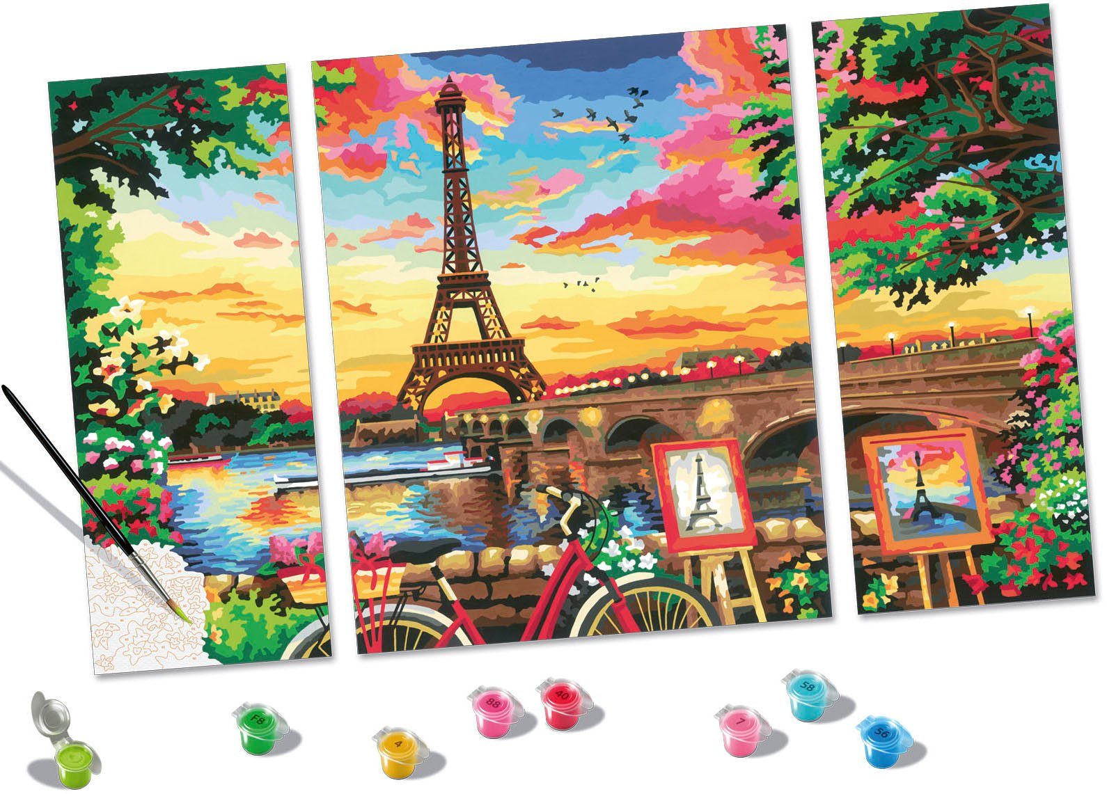 Ravensburger Malen nach Zahlen CreArt, Paris Reflections, Made in Europe
