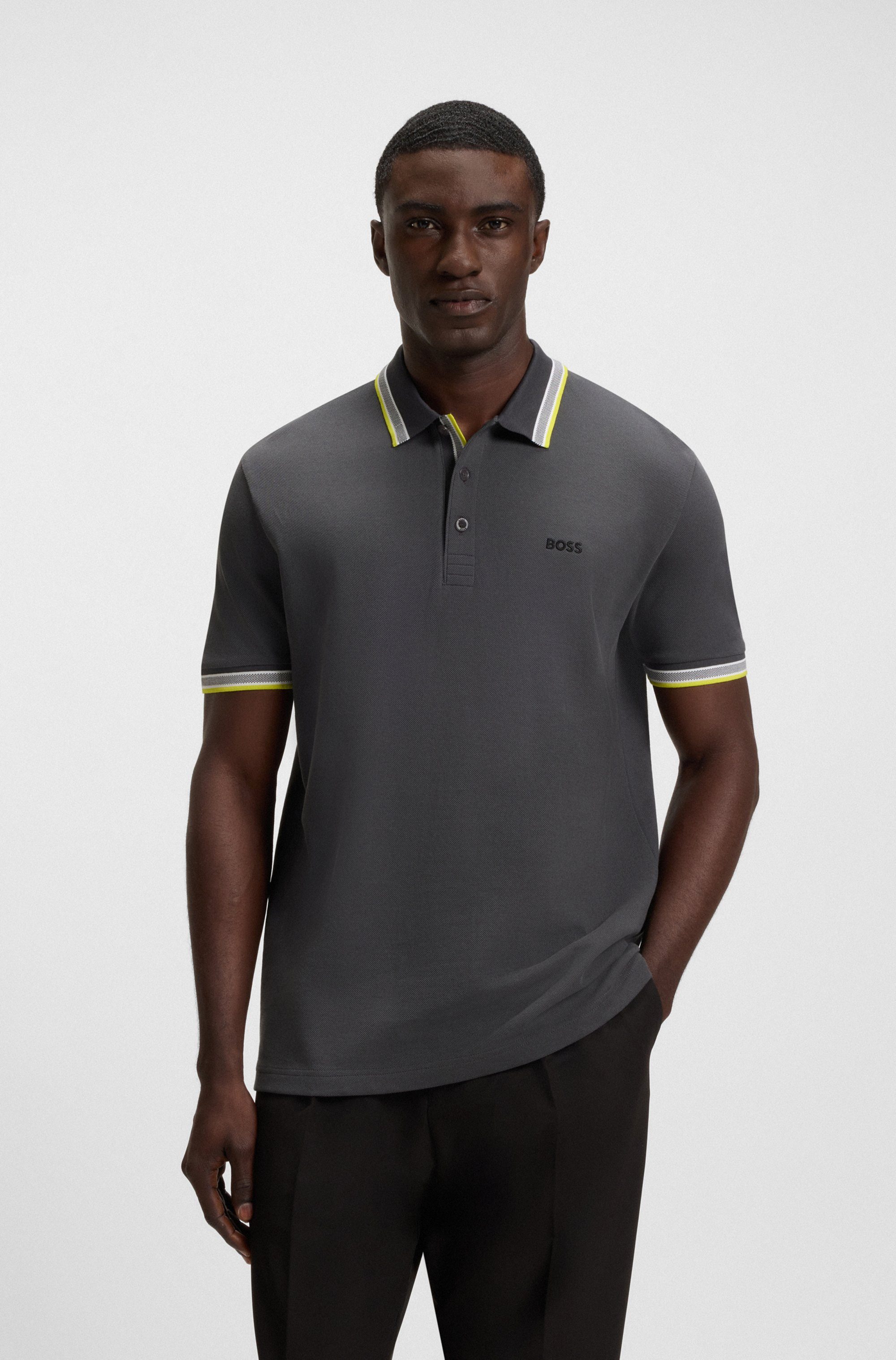 BOSS GREEN Poloshirt Paddy mit kontrastfarbenen günstig online kaufen