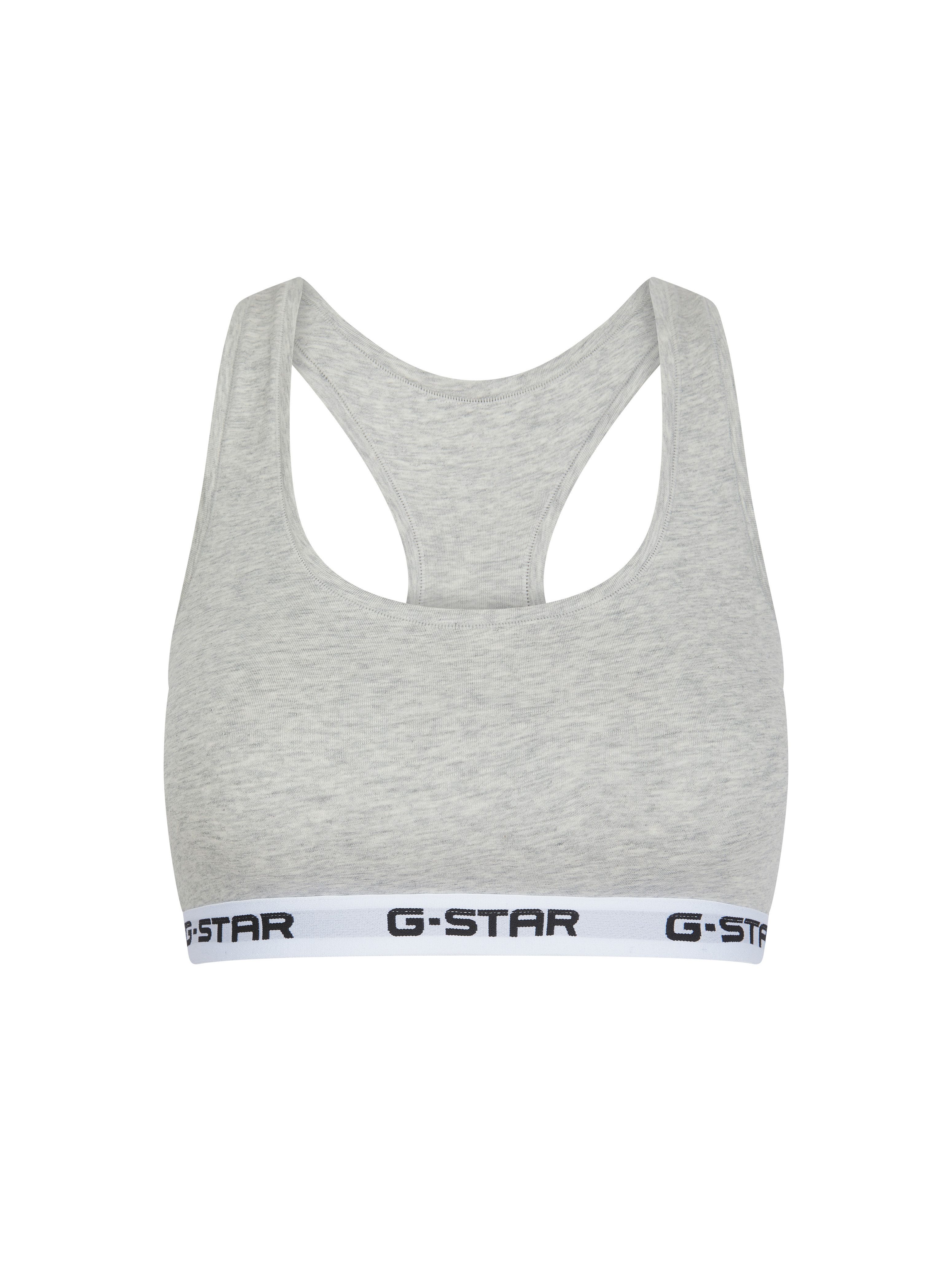 G-STAR Bralette CARNELIAN, BRAS 2 PACK RACERBACK (Packung, 2-tlg) mit Logo-Saum