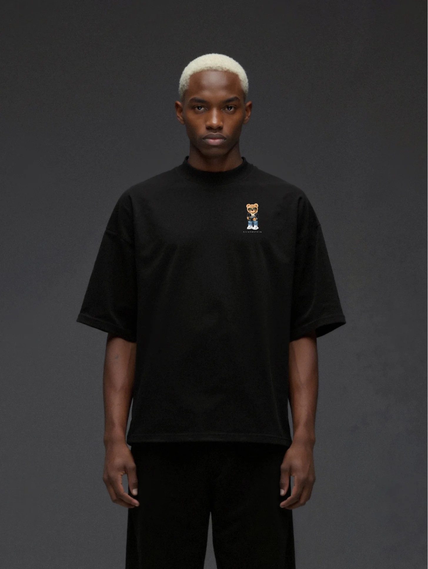 SILVERSTEIN OFFICIAL T-Shirt Black "Cool Sneaker Teddy" Unisex Schwarz Oversize T-Shirt SV-204 (1-tlg., 1x T-Shirt)