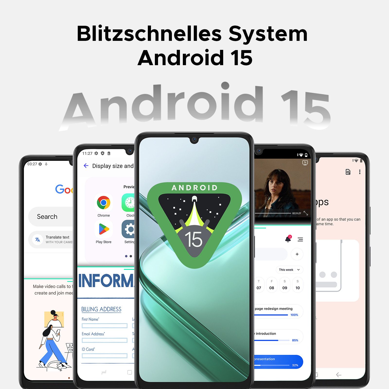DOOGEE NOTE 58 PRO Android 15, 256GB Octa Core 6.75" HD+ 90Hz Ohne Vertrag Smartphone (6.75 Zoll, 256 GB Speicherplatz, 16 MP Kamera, 6250mAh Akku, 16MP+8MP Kamera, Dual SIM, NFC, Fingerabdruck)