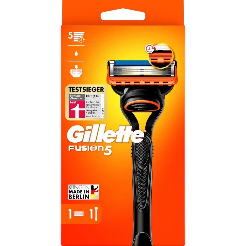 Gillette Nassrasierer Fusion5 inkl. 1 Klinge, 2-tlg.