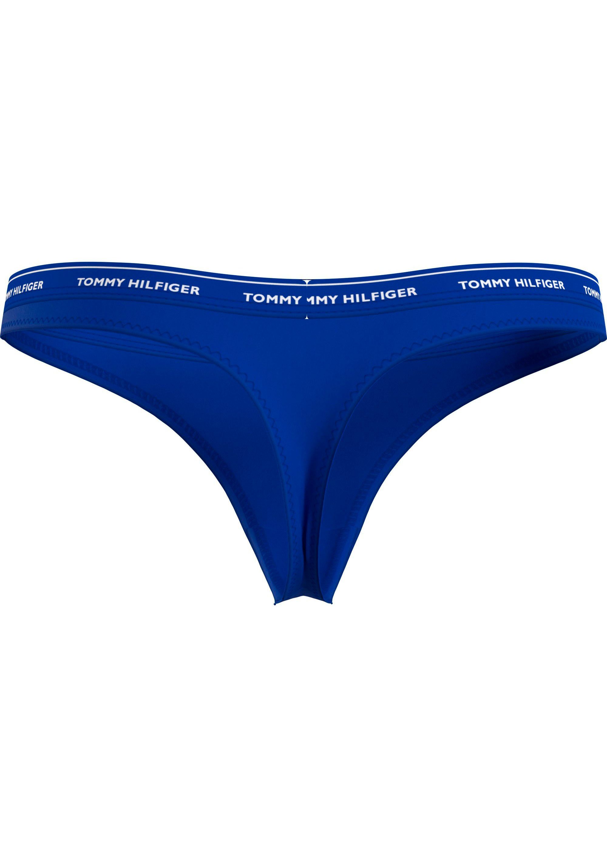 Tommy Hilfiger Underwear T-String THONG Labelfarben (Packung, 5-St., mit Logobund PACK 5er-Pack) 5 Rouge/Ultra/Guava/Des_Sky/Burg modischem GIFTING in