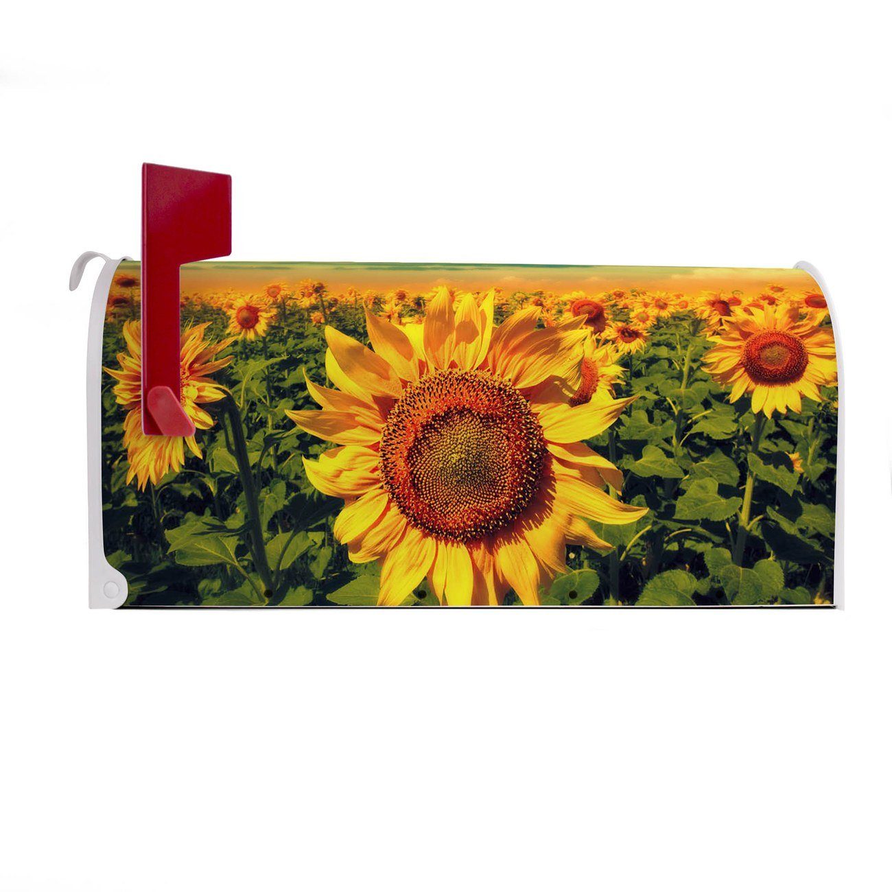 x Amerikanischer weiß Sonnenblumen original 22 USA), Mississippi (Amerikanischer banjado cm Briefkasten 51 Mailbox x 17 Briefkasten, aus