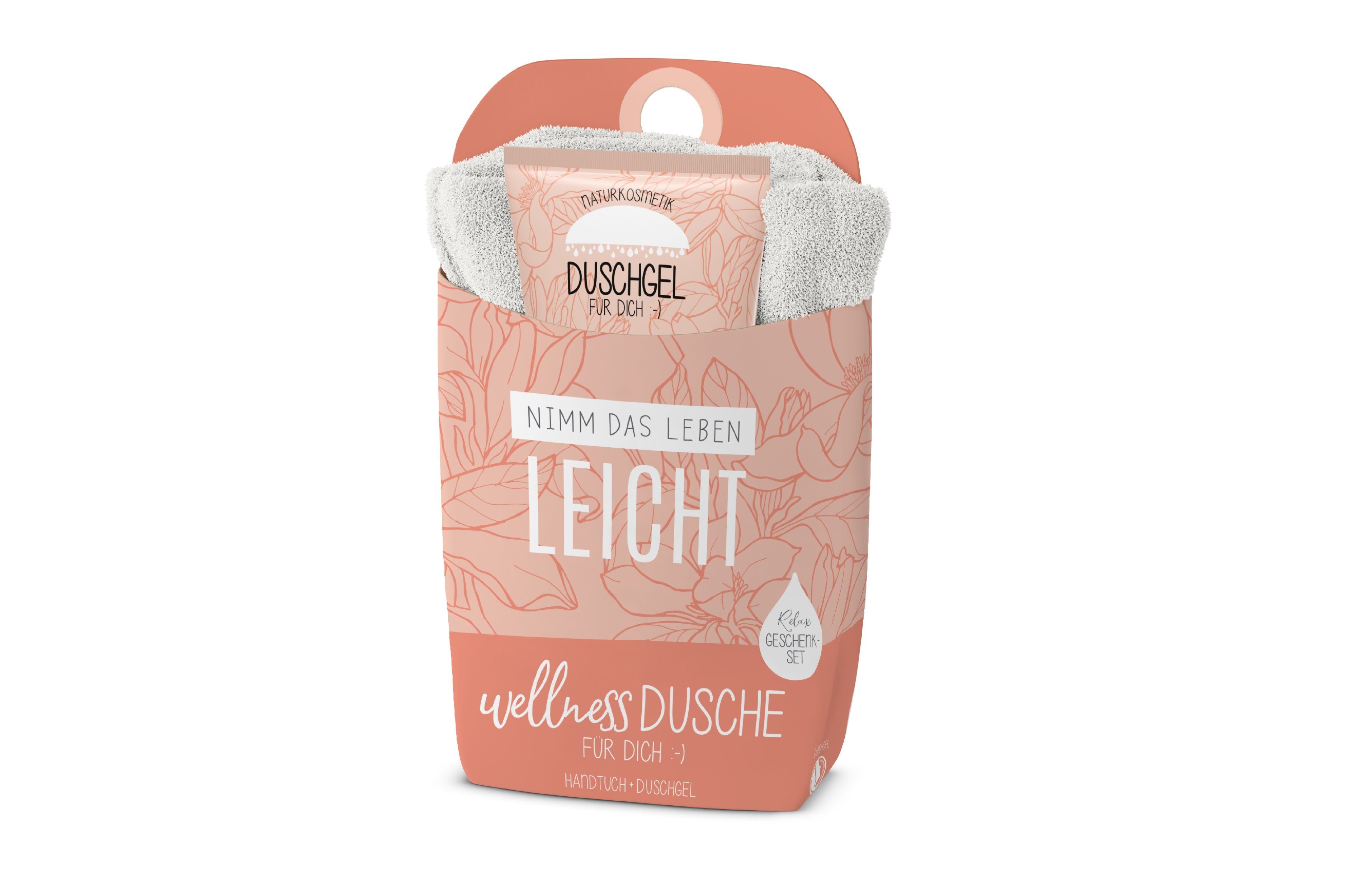 La Vida Handtuch Duschgel Pflegedusche Wellness-Dusche für Dich Geschenkset mit