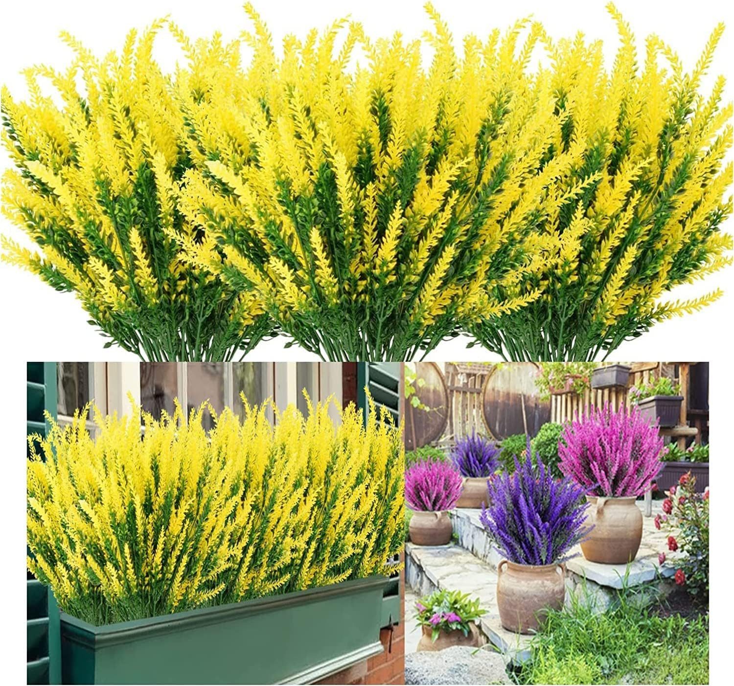 Kunstblumenstrauß 4/6/12 Sträuße Kunstlavendelblumen, Kunstlavendelstrauß, günstig online kaufen