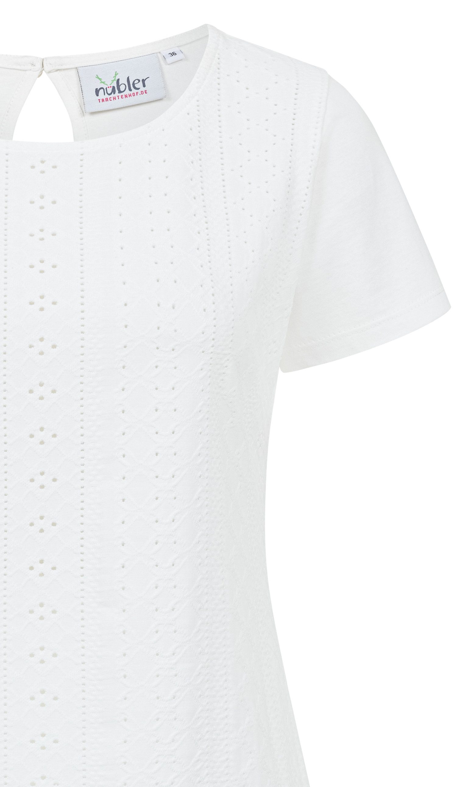 Nübler Trachtenshirt Trachtenbluse Erika in Creme von Nübler – Bild 2 von 3