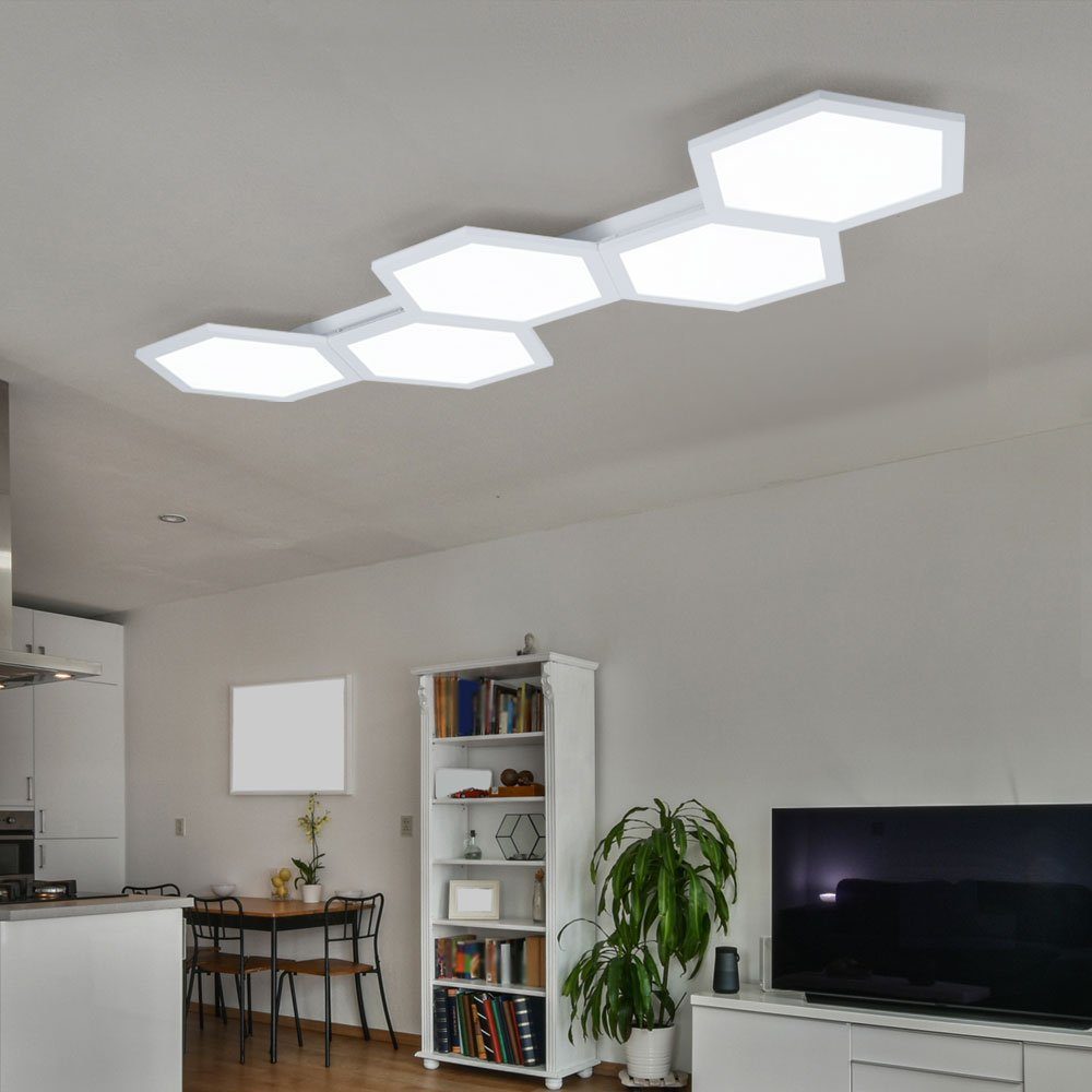 Globo LED Deckenleuchte, LED-Leuchtmittel fest verbaut, Warmweiß, Deckenleuchte Deckenlampe Wohnzimmerleuchte, Panel aus