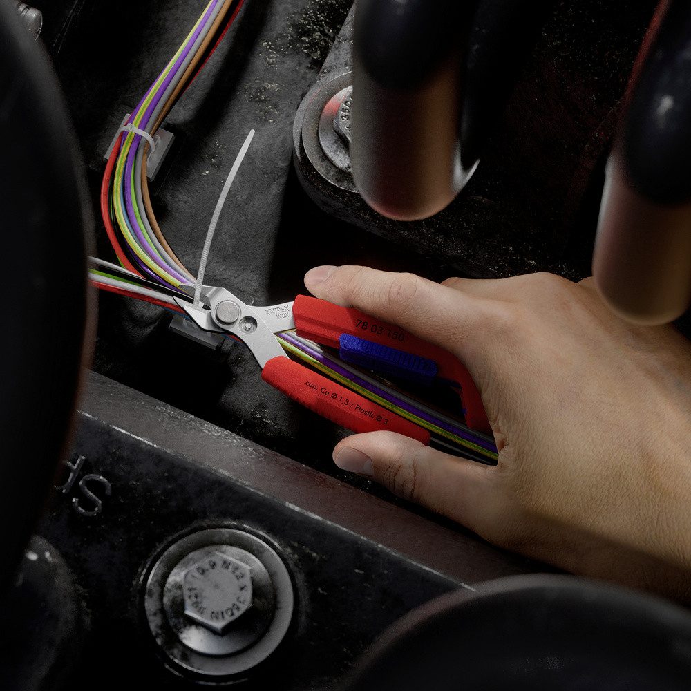 Knipex Seitenschneider Knipex 78 03 150 V01 Elektrotechnik und Feinwerktechnik Schneidzange – Bild 4 von 5