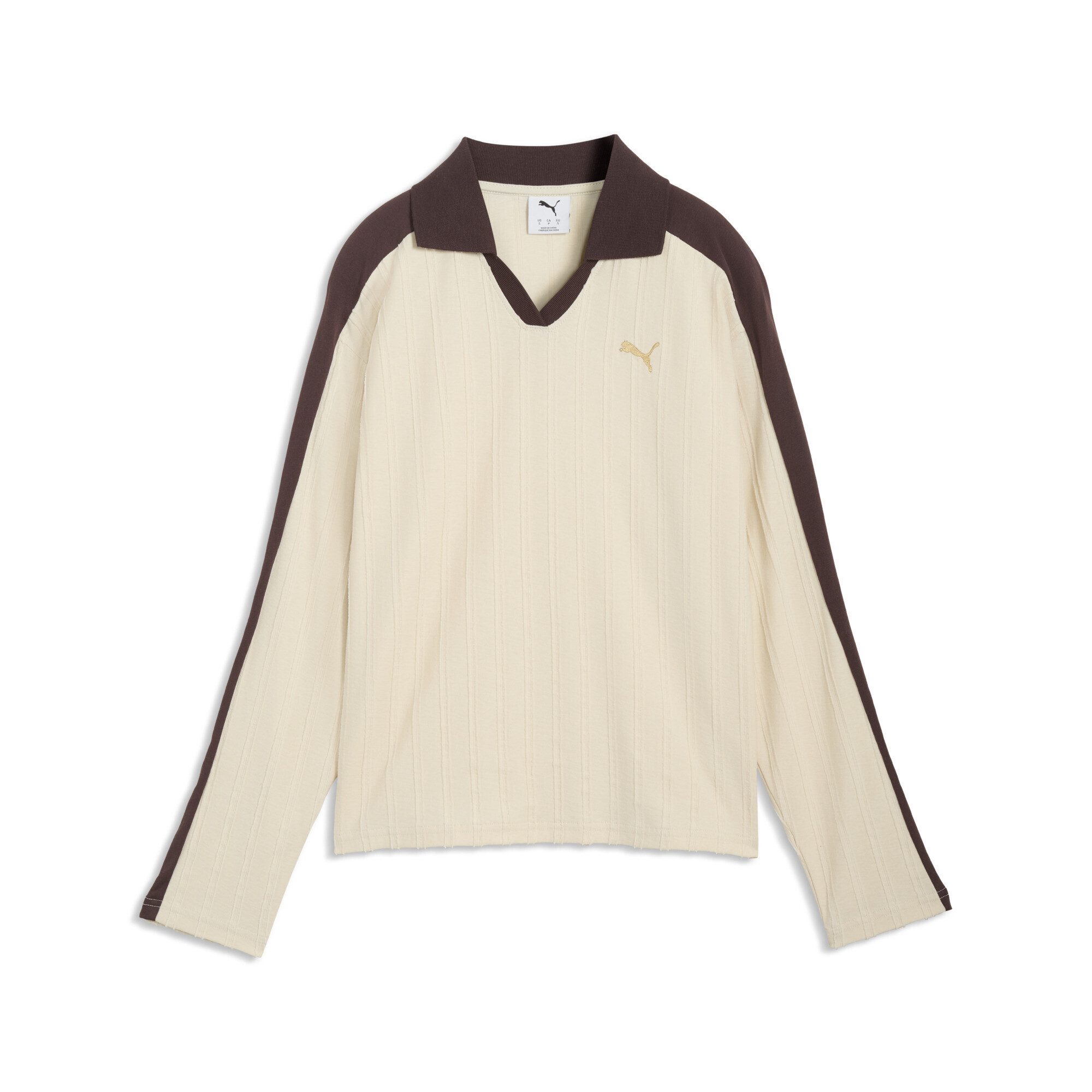 PUMA Poloshirt T7 Relaxed Langarm-Polo Damen