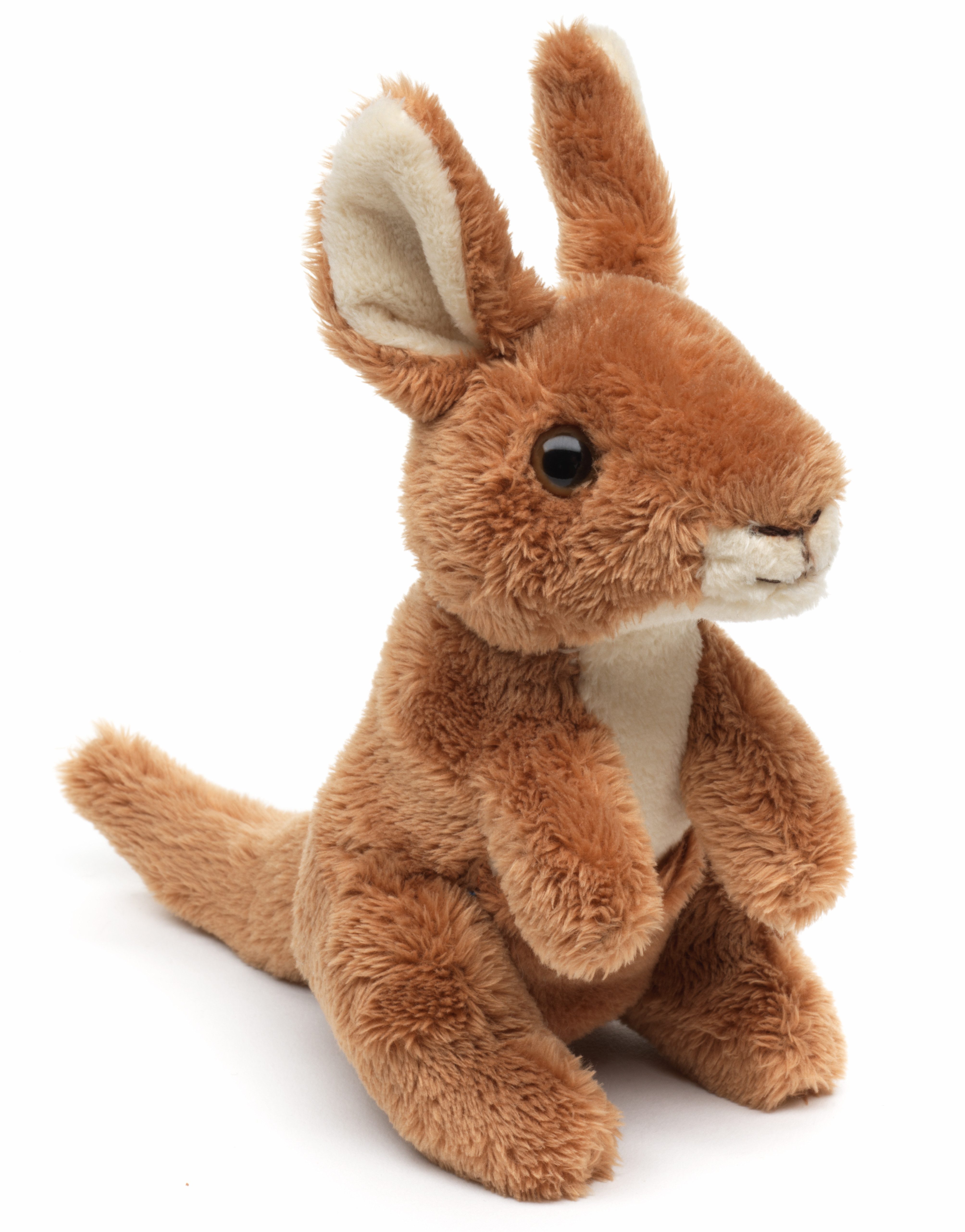 Uni-Toys Kuscheltier Känguru Plushie, stehend - 15 cm (Höhe) - Plüschtier, zu 100 % recyceltes Füllmaterial